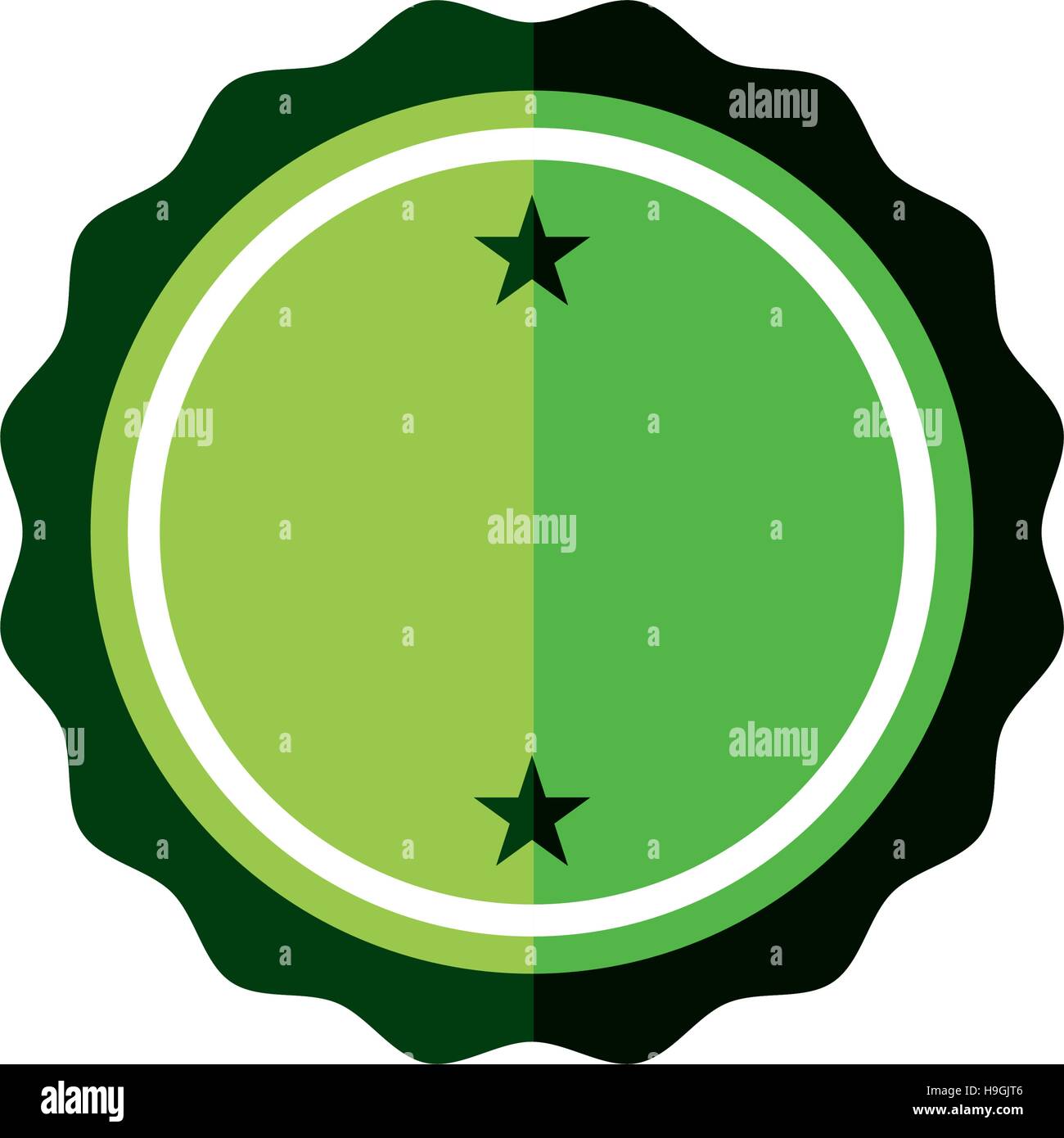 Aufkleber grüne Plakette leer-Symbol Stock-Vektorgrafik - Alamy
