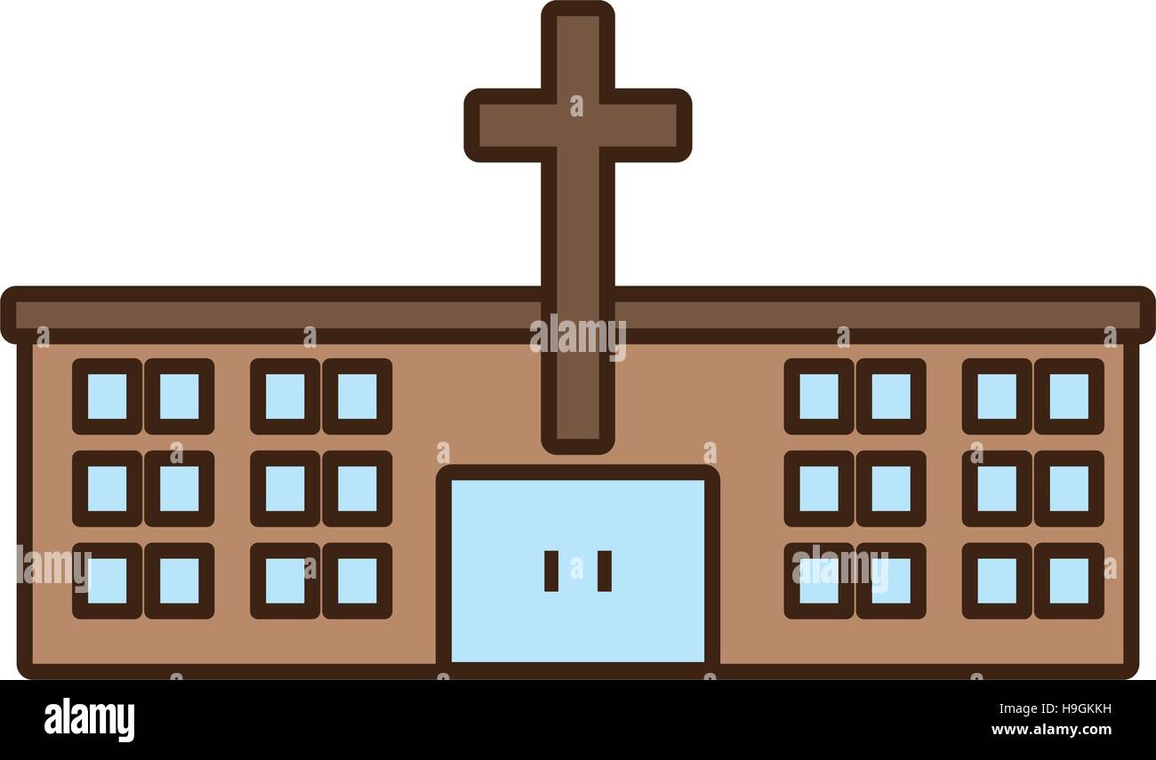 Kirchengebaude Feier Hochzeit Symbol Stock Vektorgrafik Alamy