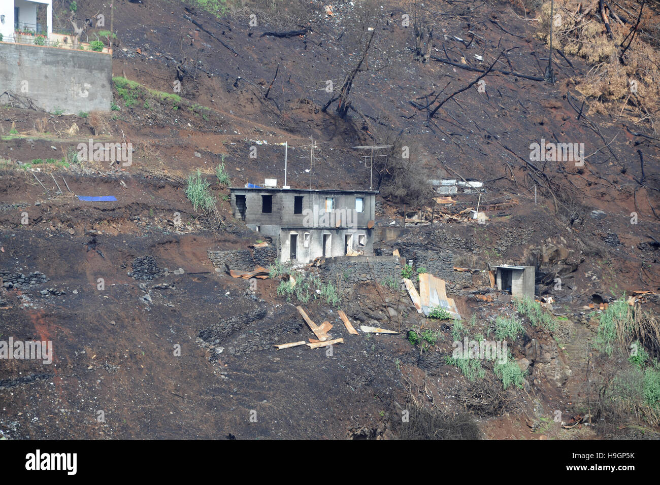 Brandschäden Sie in Funchal Madeira Portugal Stockfoto