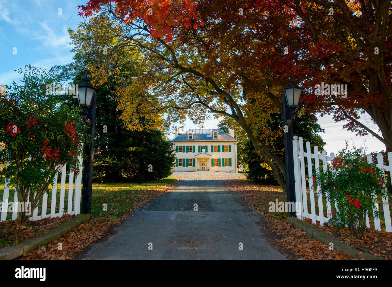 USA Maryland MD Cecil County Villa am Perry Punkt Perryville 1750s 1700s auf dem Campus der Veterans Administration VA Stockfoto