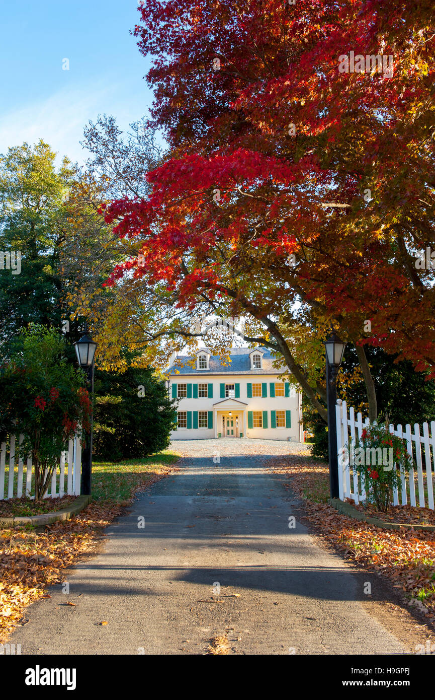 USA Maryland MD Cecil County Villa am Perry Punkt Perryville 1750s 1700s auf dem Campus der Veterans Administration VA Stockfoto