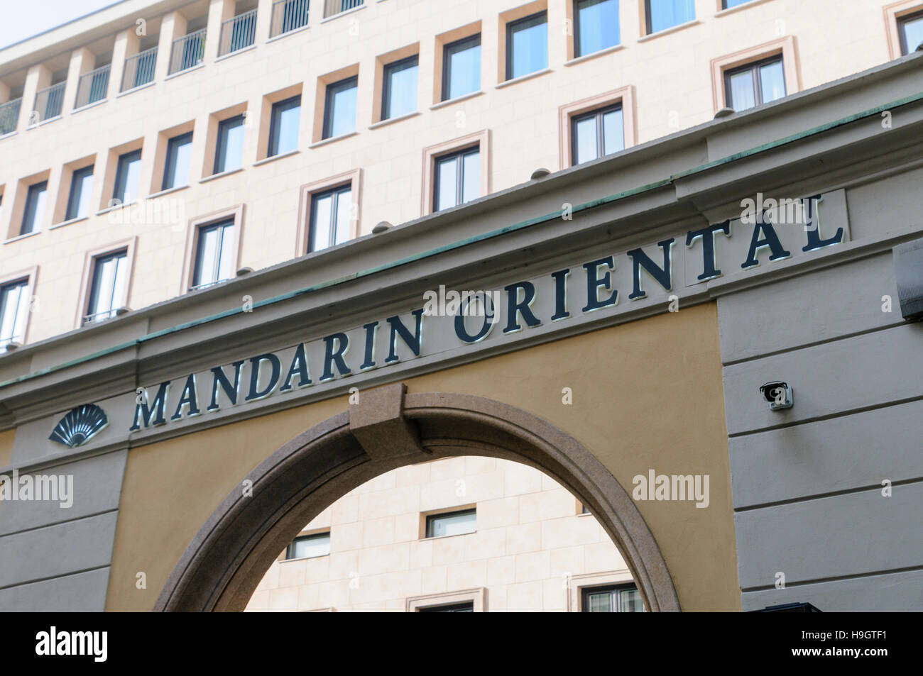 Mandarin Hotel Milano, Mailand, Italien Stockfoto