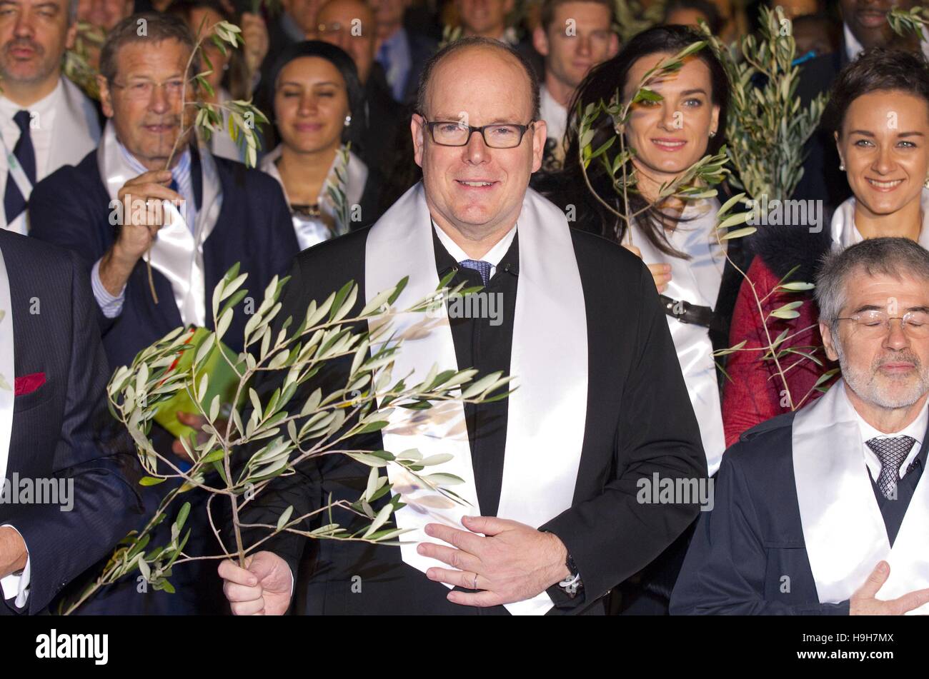 Monaco, Monaco. 23. November 2016.  9. Ruhe und Sport International Forum Monaco mit Fürst Albert II. von Monaco und anderen Delegierten | Verwendung Weltweit/Picture Alliance Credit: Dpa/Alamy Live-Nachrichten Stockfoto