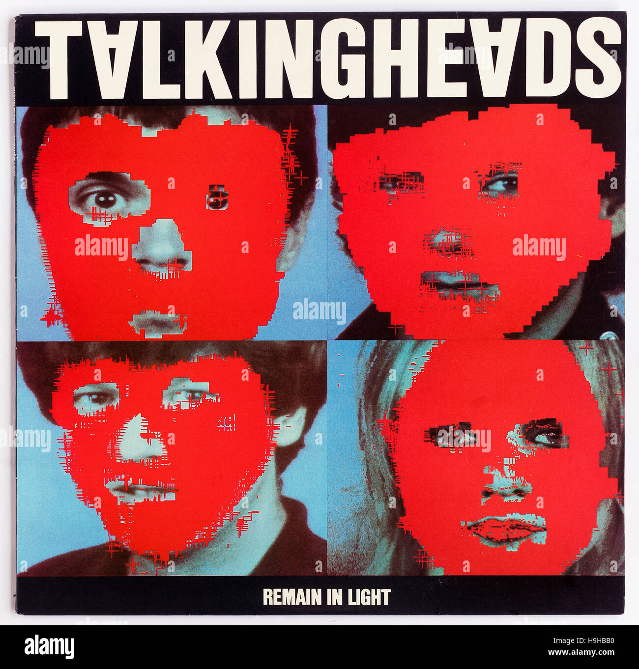 Cover von 'remain in Light', 1980 Album von Talking Heads on Sire - nur für redaktionelle Verwendung Stockfoto