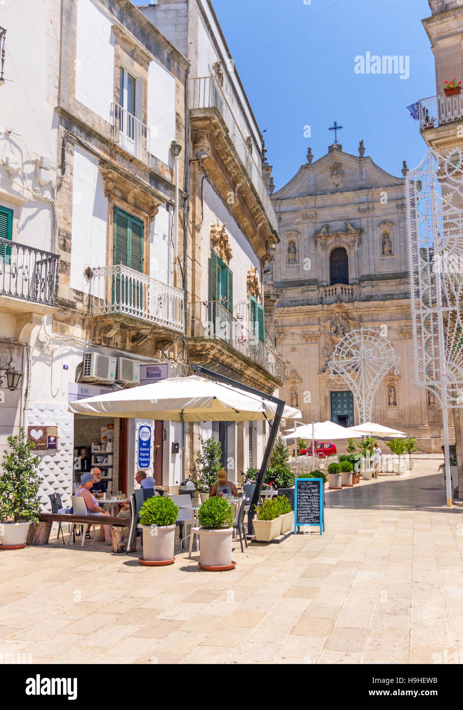 Italien, Apulien, Martina Franca, Basilika San Martino Stockfoto