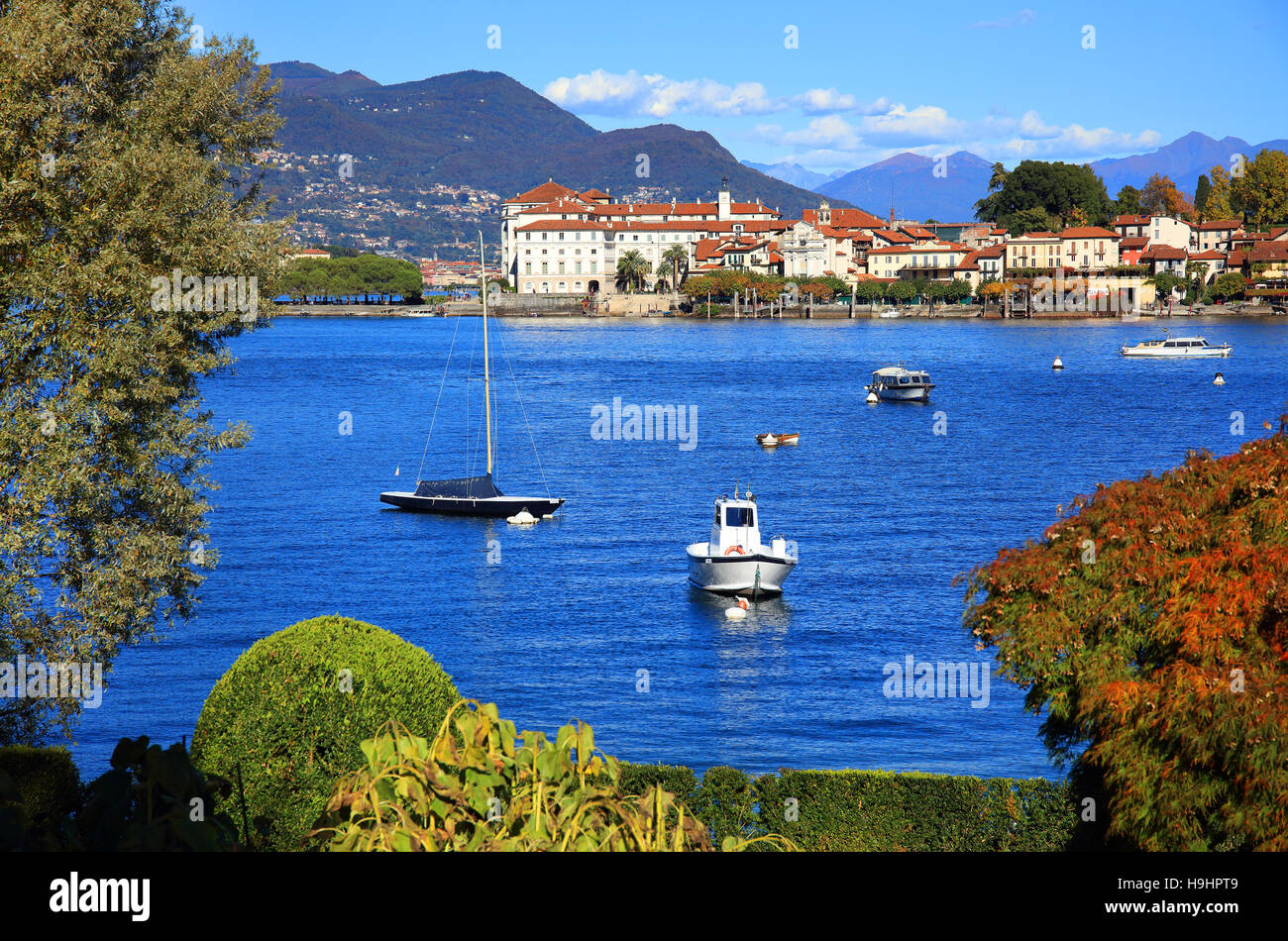 Malerischer Blick auf den See Maggiore, Italien, Europa Stockfoto