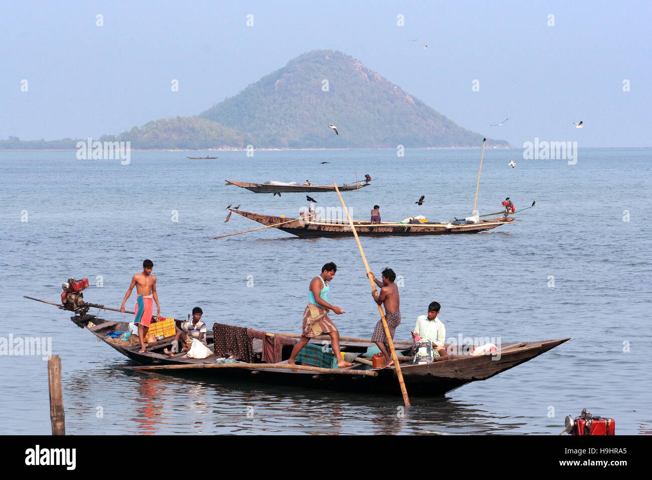 Chilika See, Odisha, Indien Stockfoto