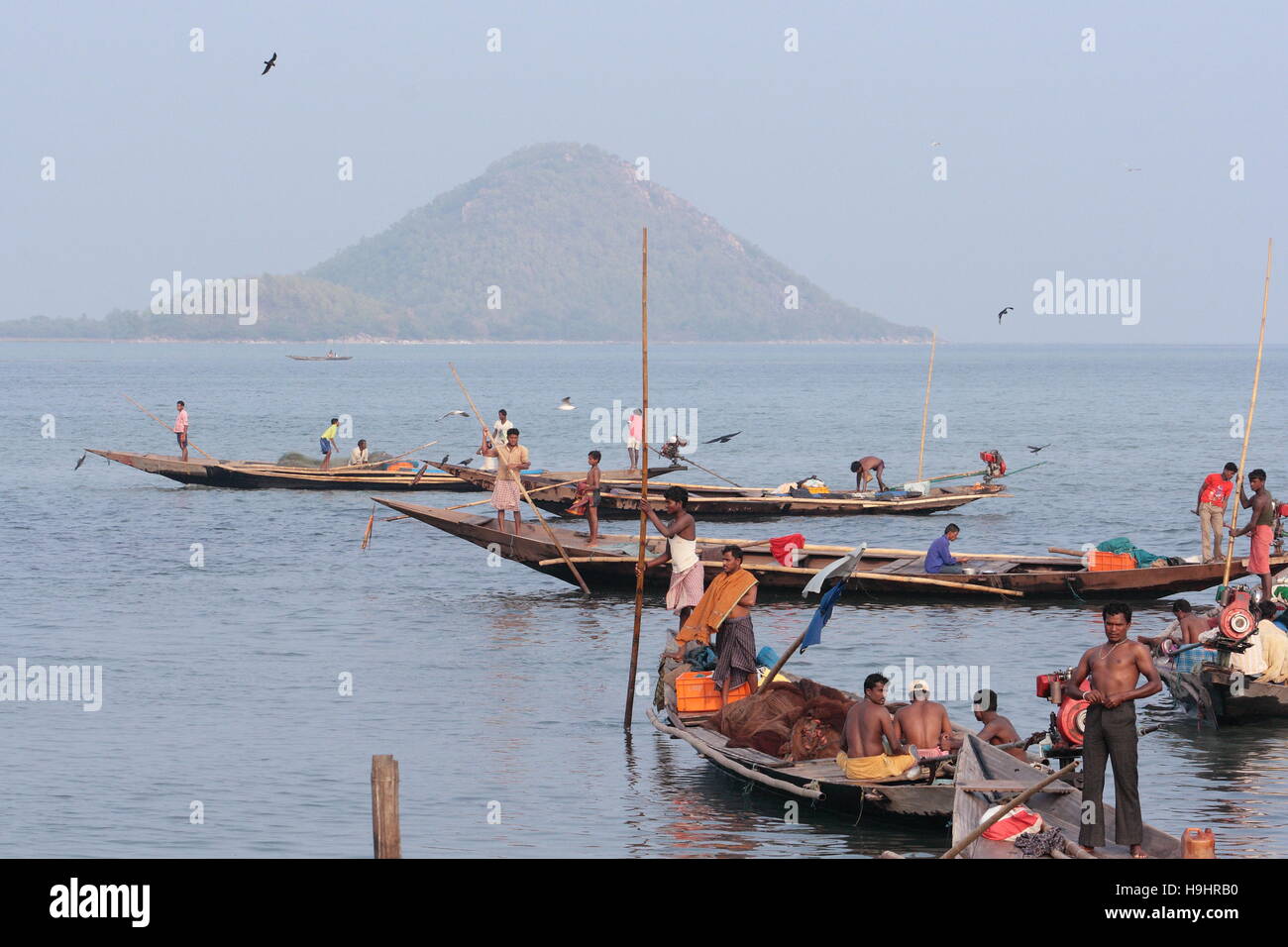 Chilika See, Odisha, Indien Stockfoto