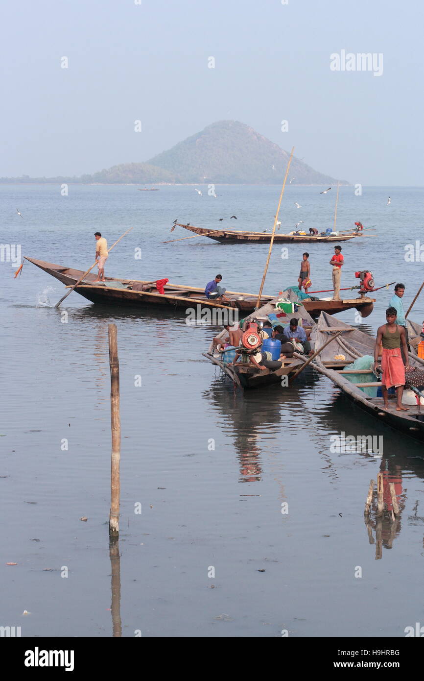 Chilika See, Odisha, Indien Stockfoto