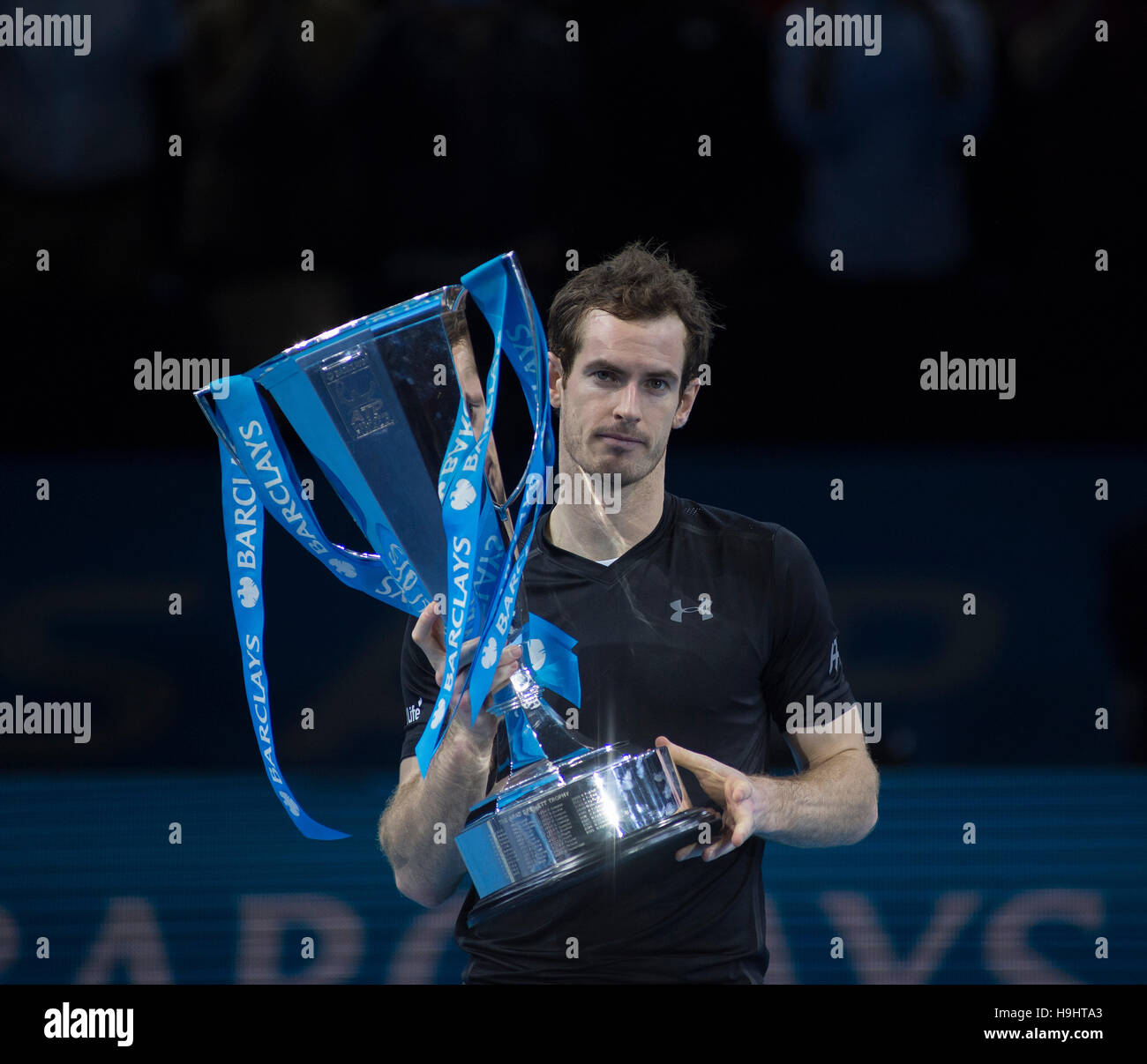 Barclays ATP World Tour Finals 2016 Singles Präsentation Partei, Andy Murray Nummer eins der Welt, The O2, London. © Sportsimages Stockfoto