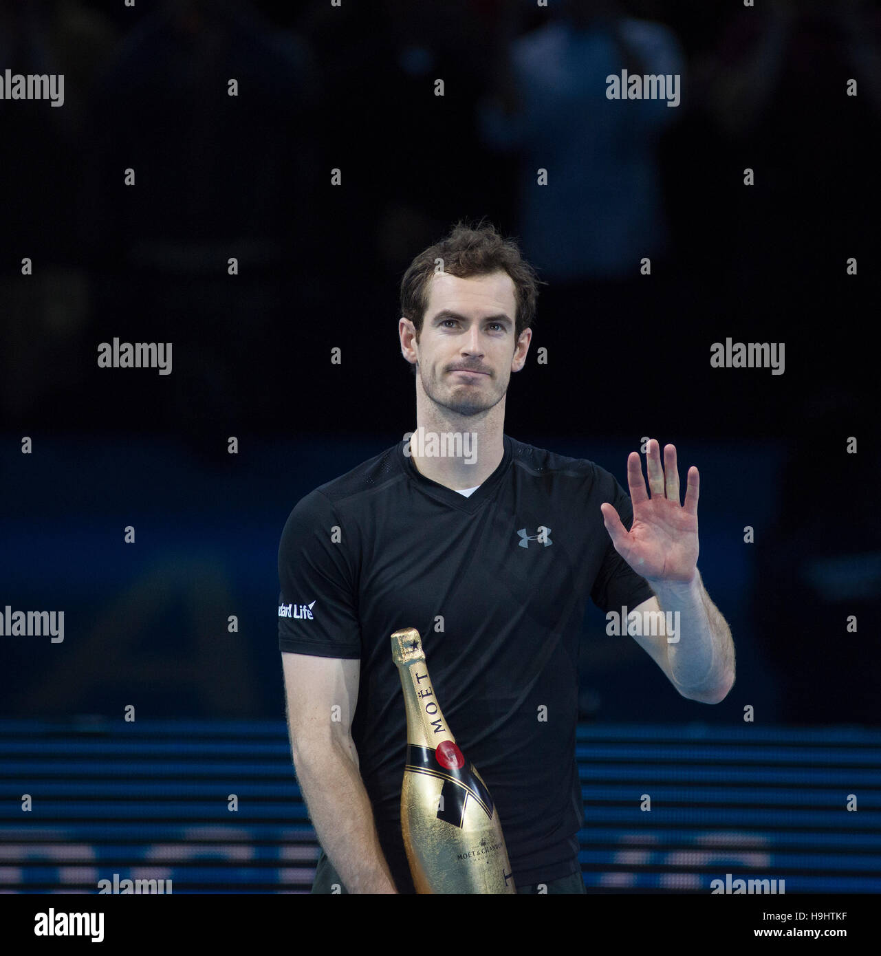Barclays ATP World Tour Finals 2016 Singles Präsentation Partei, Andy Murray Nummer eins der Welt, The O2, London. © Sportsimages Stockfoto