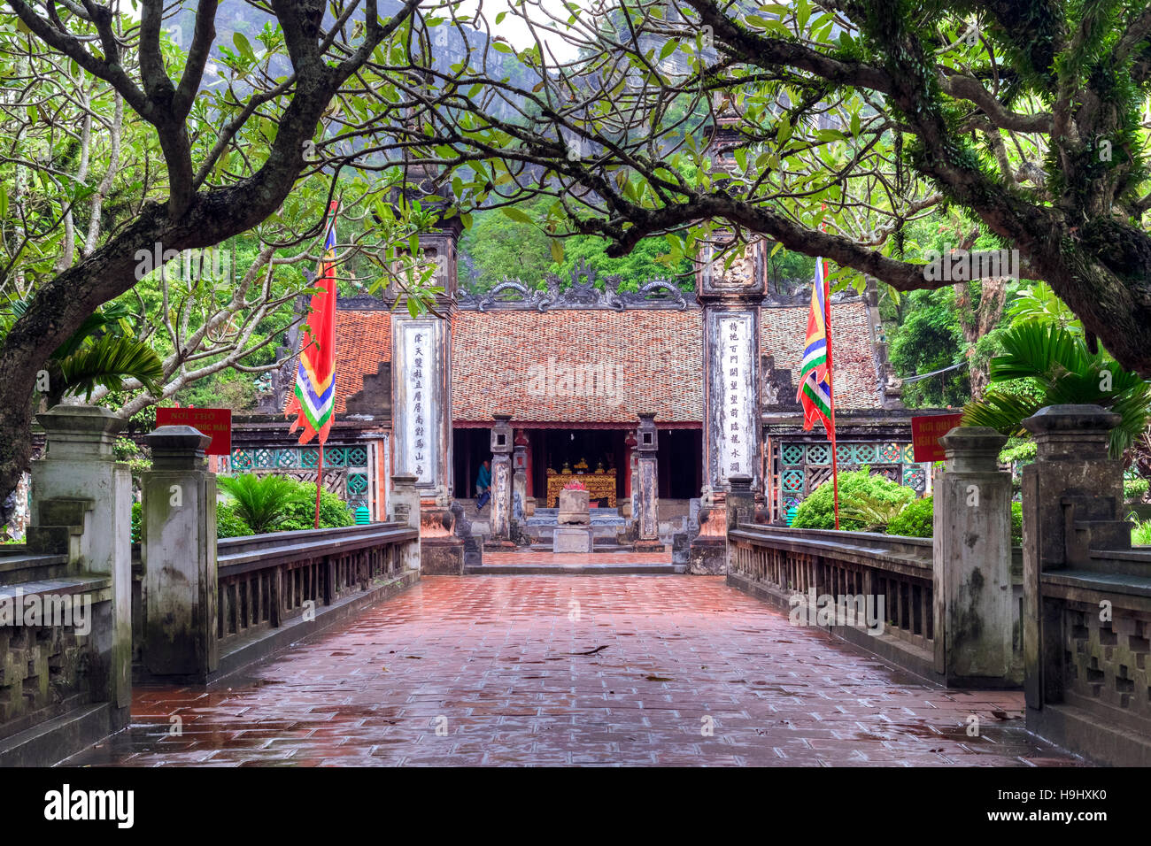 Dinh Tien Houng Tempel, Ninh Binh, Vietnam, Asien Stockfoto