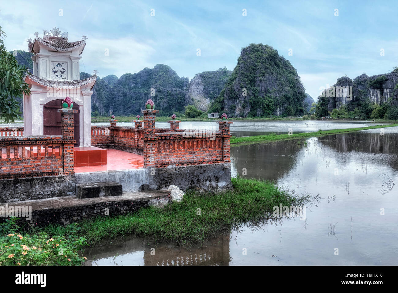 Hängen Sie Mua, Tam Coc, Ninh Binh, Vietnam, Asien Stockfoto