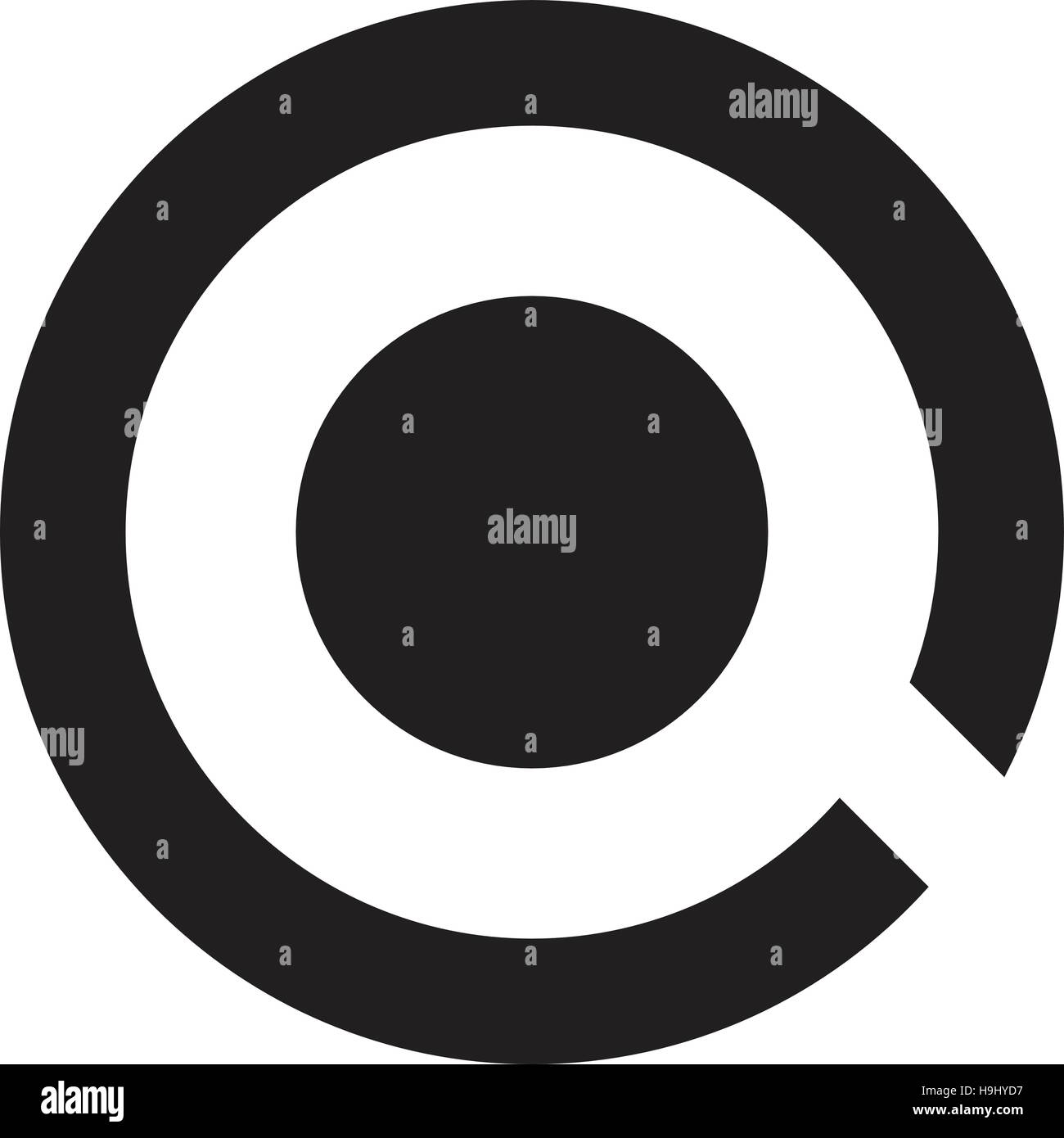 Buchstabe Q-Logo-Konzept-Symbol Stock Vektor