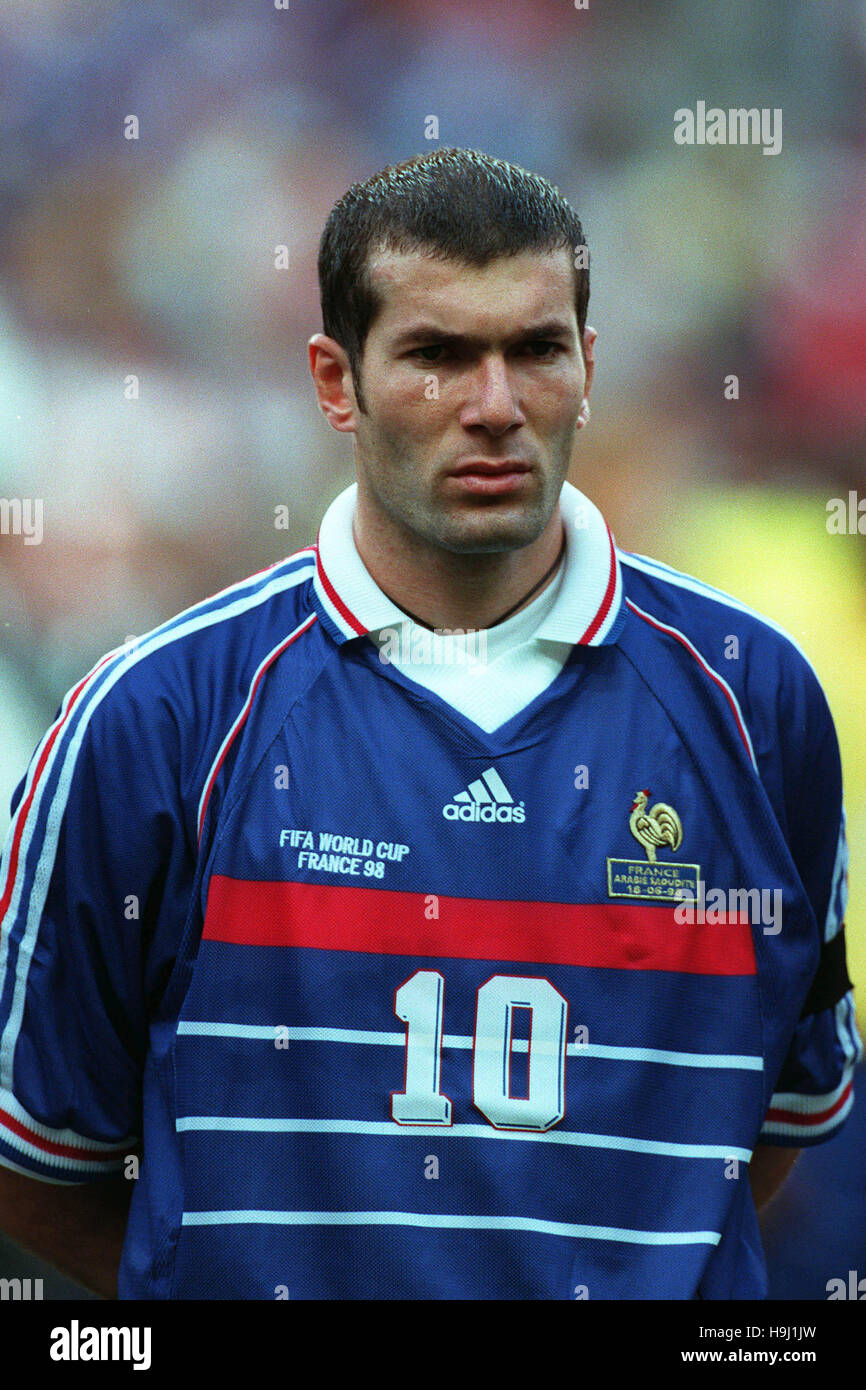 ZINEDINE ZIDANE Frankreich & JUVENTUS 30. Juni 1998 Stockfoto