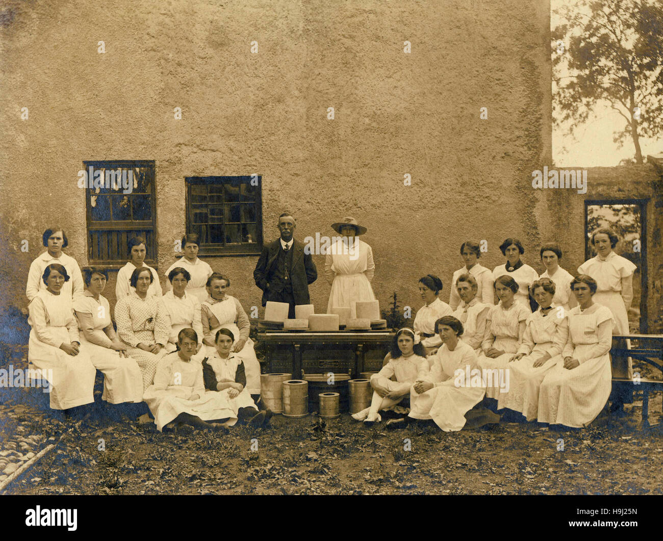 Historisches Archiv Bild der Käser am Glan Gwyna, Caernarfon, Nordwales c1910s. Stockfoto