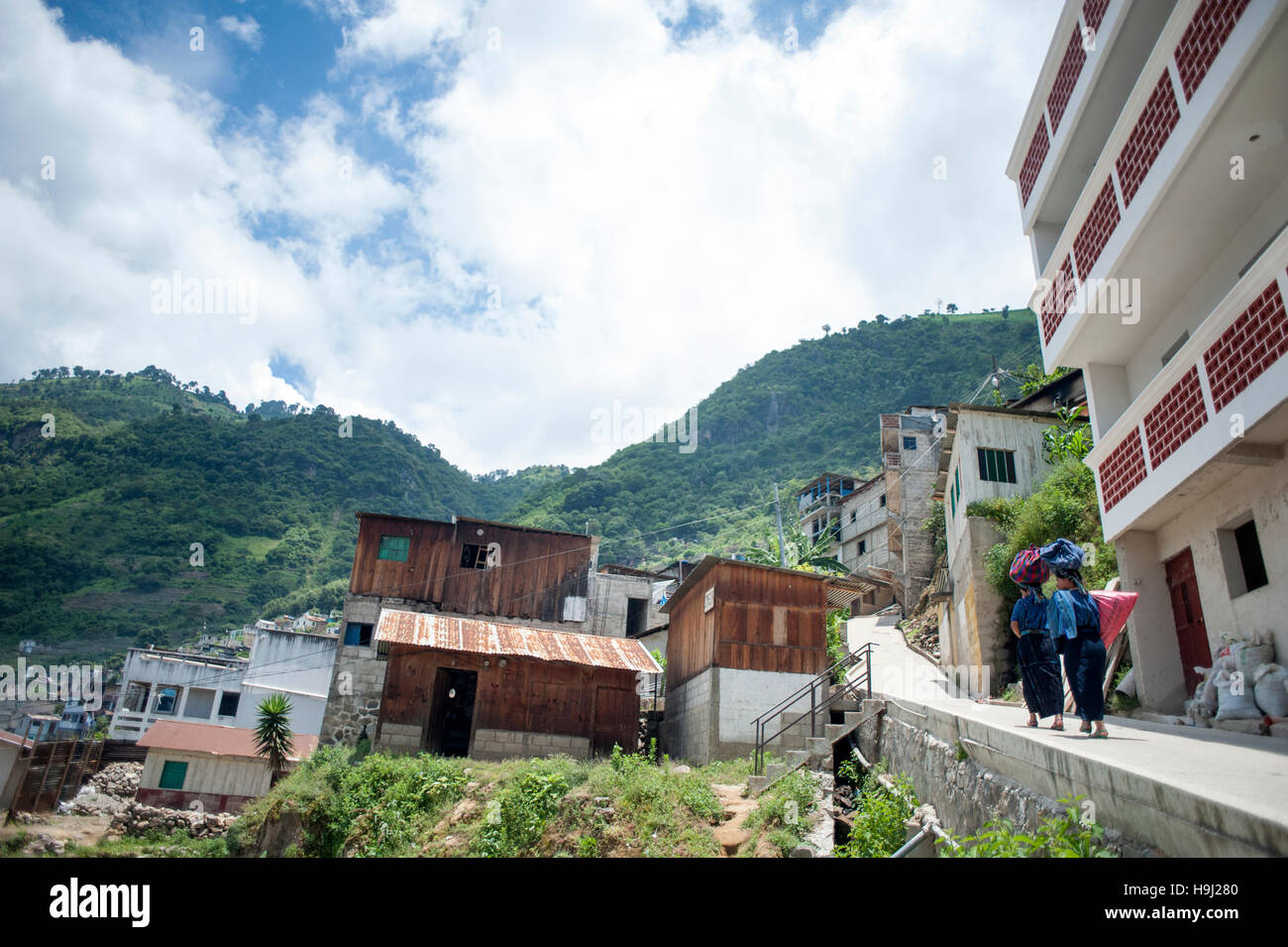 San Antonio Palolo, Maya-Dorf von Lake Atitlan, Guatemala Solola Abteilung. Stockfoto