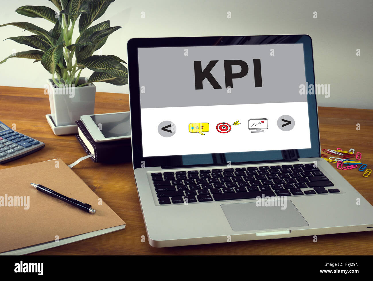 KPI-KONZEPT Stockfoto