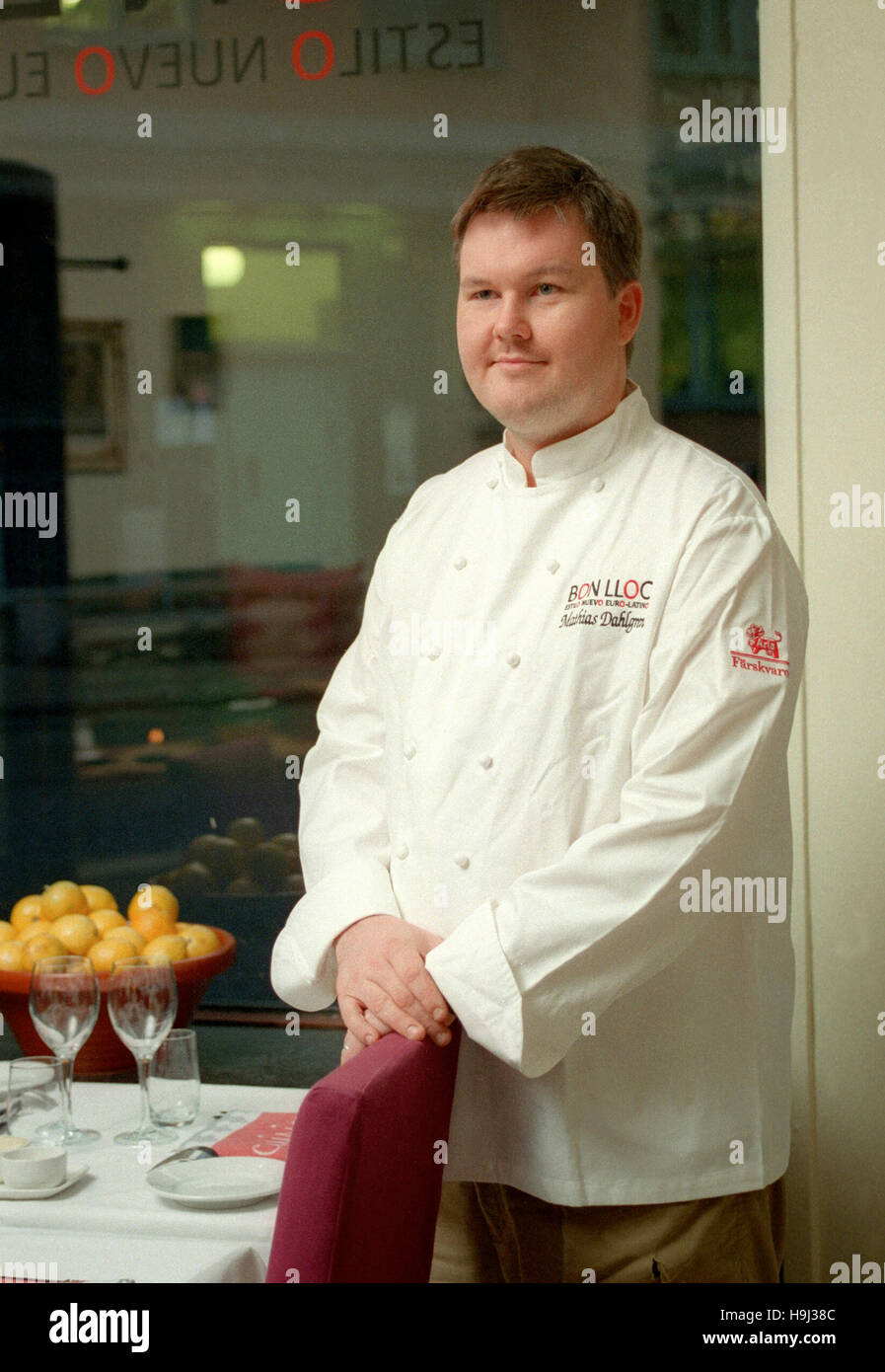 MATHIAS DAHLGREN schwedische Koch und einer der die Schweden mit Micheline stars Stockfoto