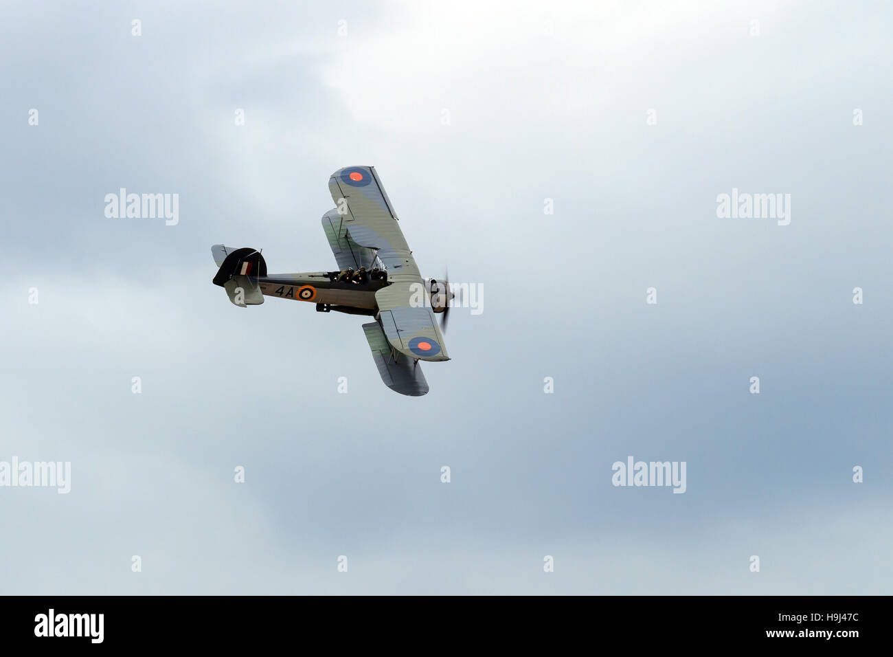 Royal Navy Fairey Swordfish Doppeldecker Durchflug auf der airshow Stockfoto