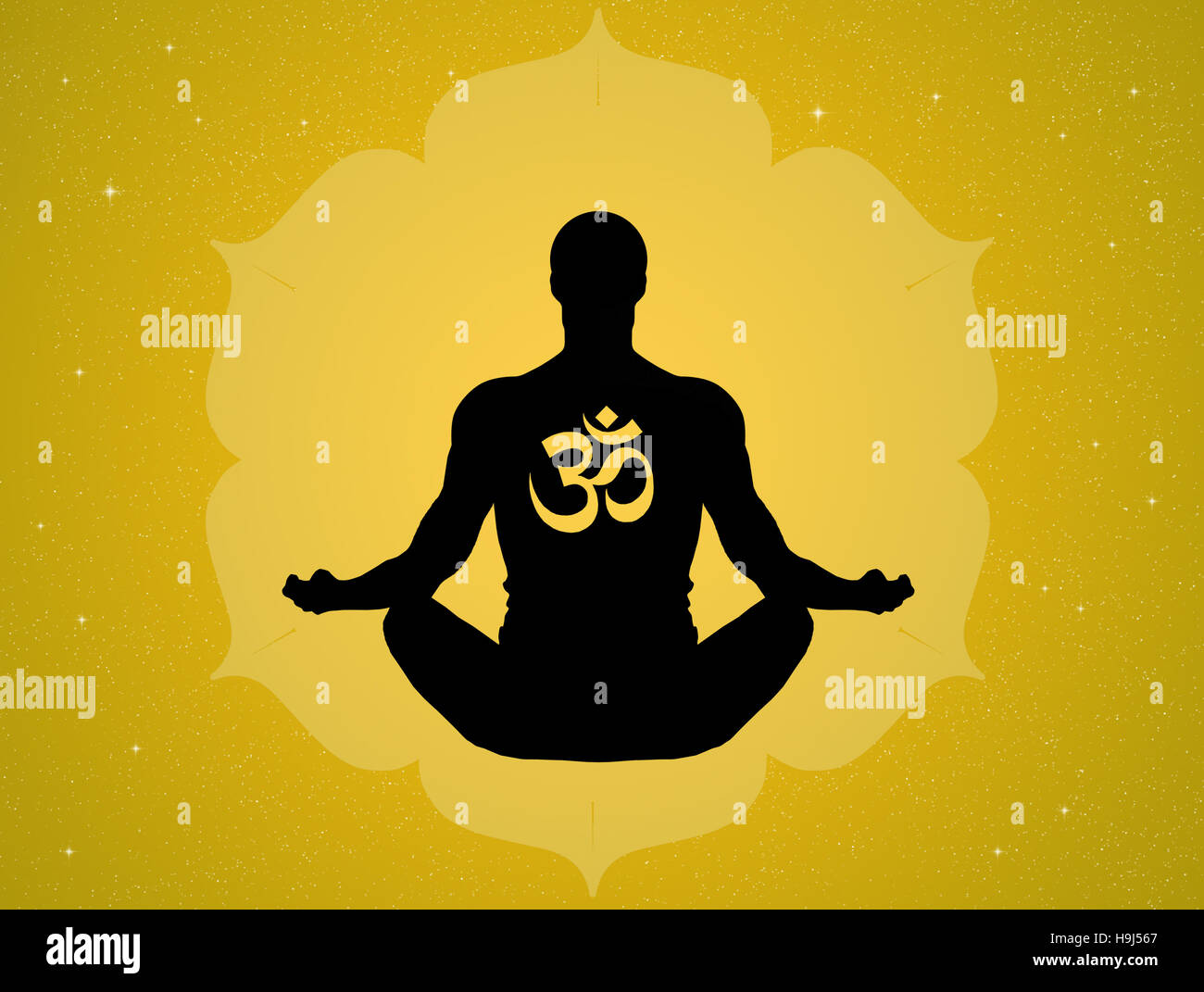 Yoga-pose Stockfoto