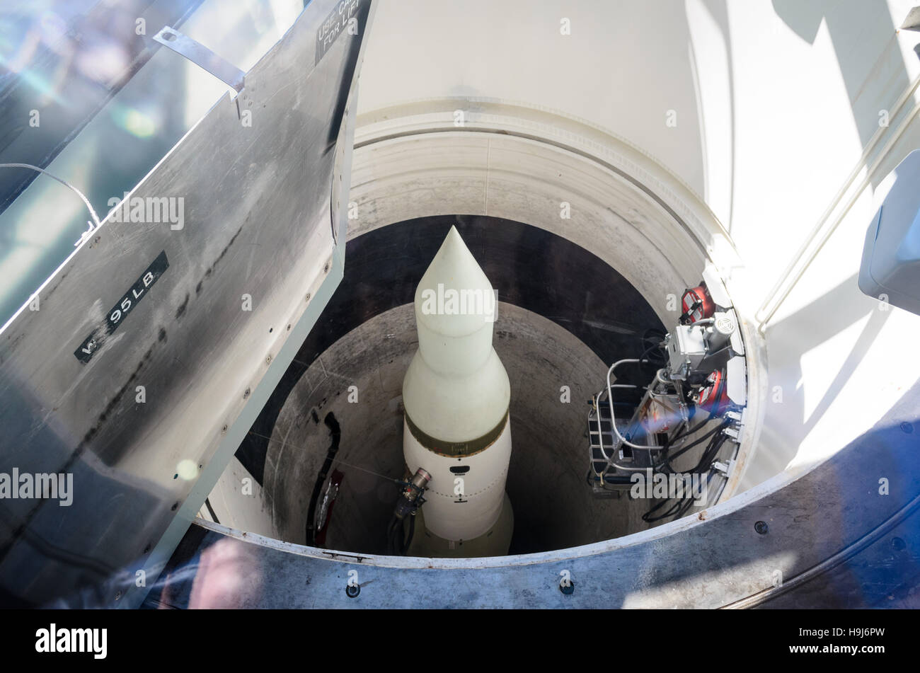 Minuteman Rakete National Historic Site Stockfoto