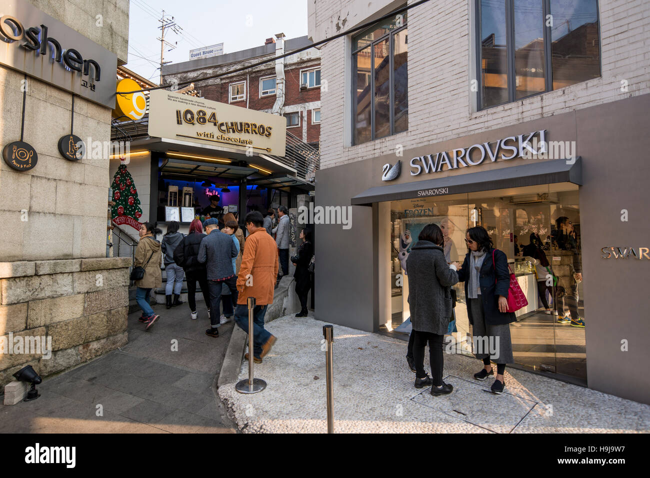 Swarovski Shop in Samchungdong, Seoul, Korea Stockfoto
