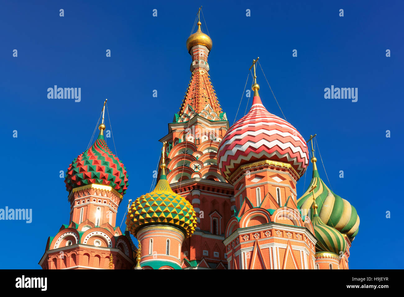 St. Basils Kathedrale auf dem Roten Platz in Moskau, Russland Stockfoto
