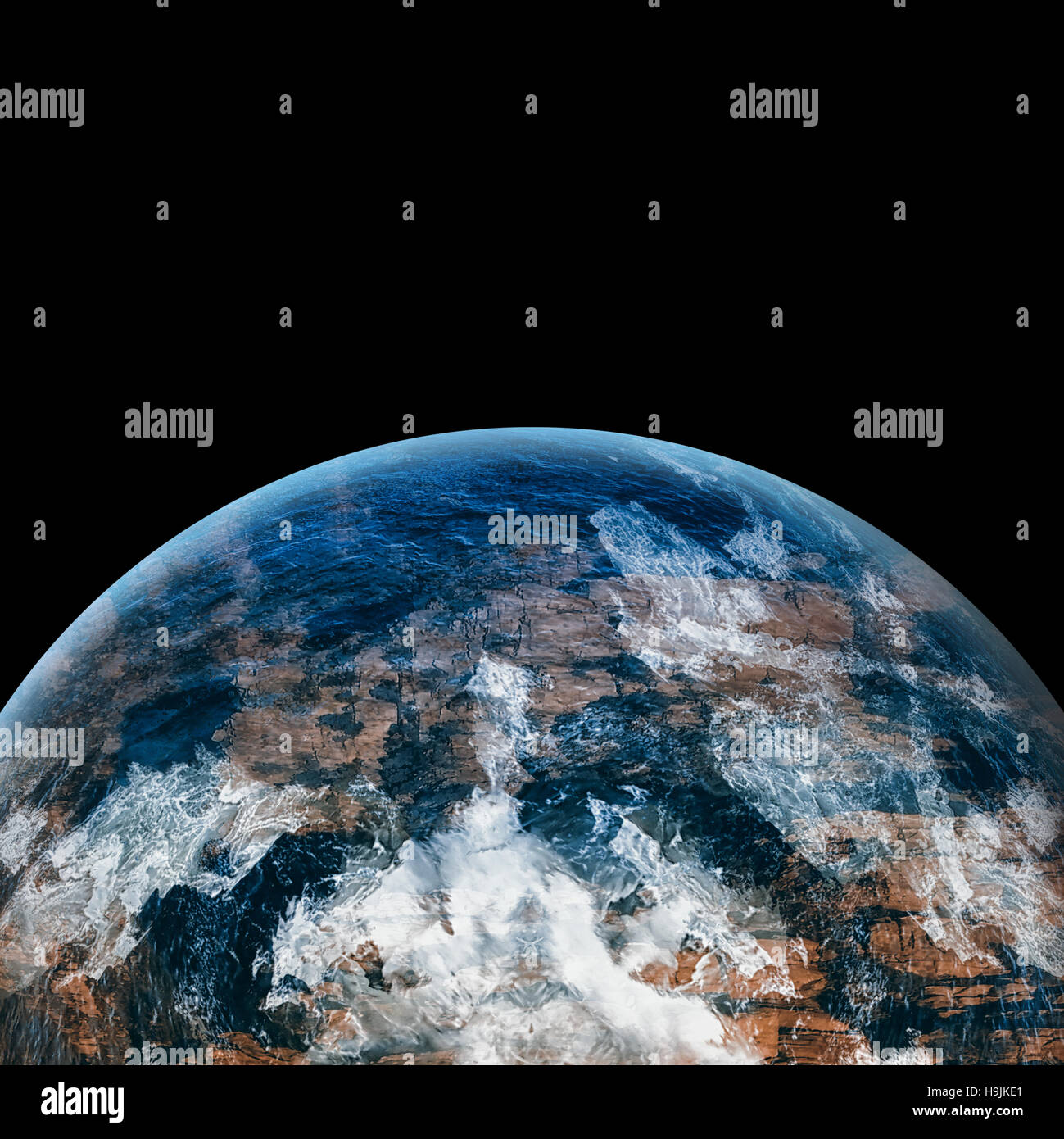 Digital erzeugte Bild der Erde Stockfoto