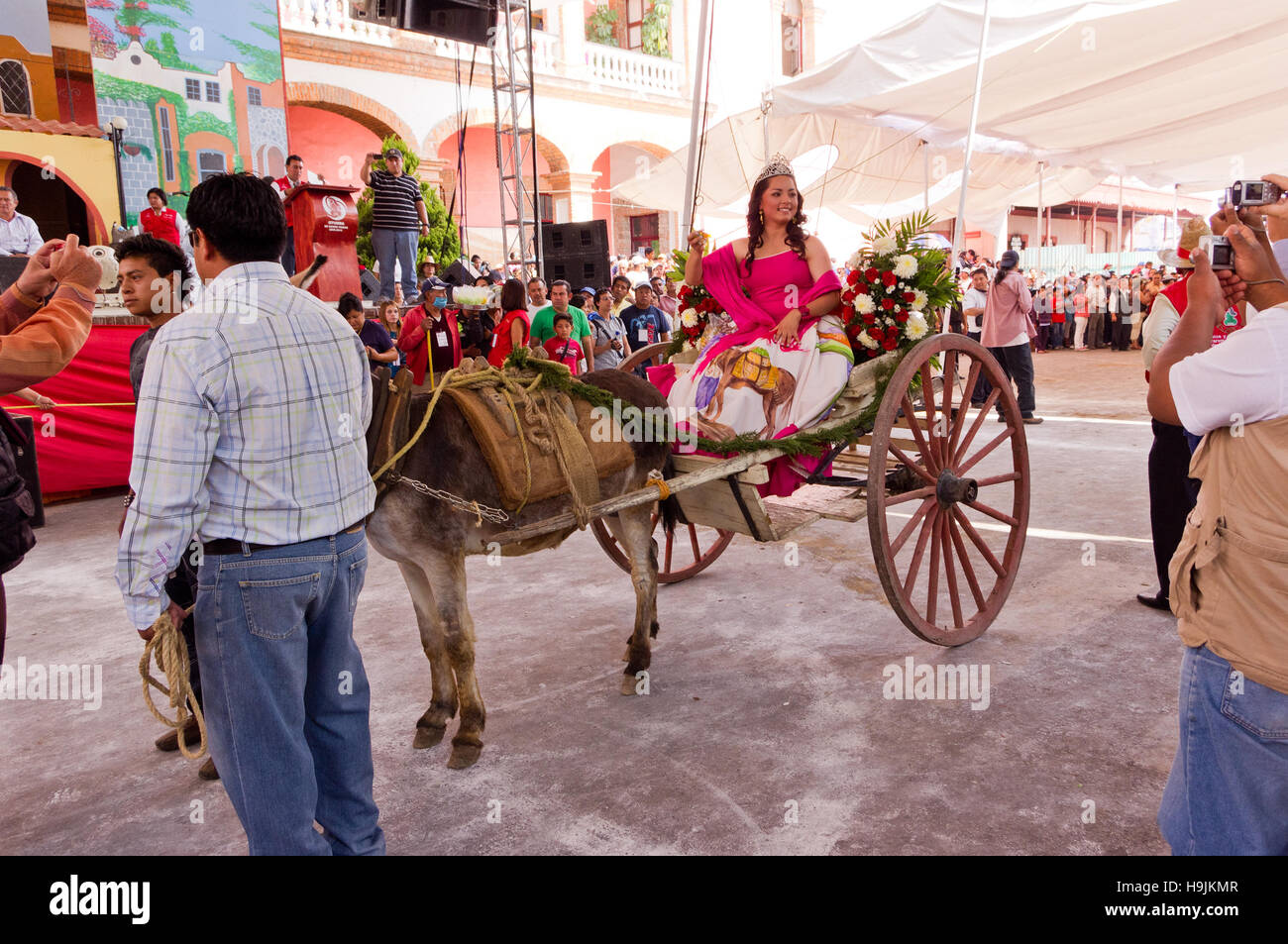 Königin der Esel Messe in Otumba, Mexiko Stockfoto