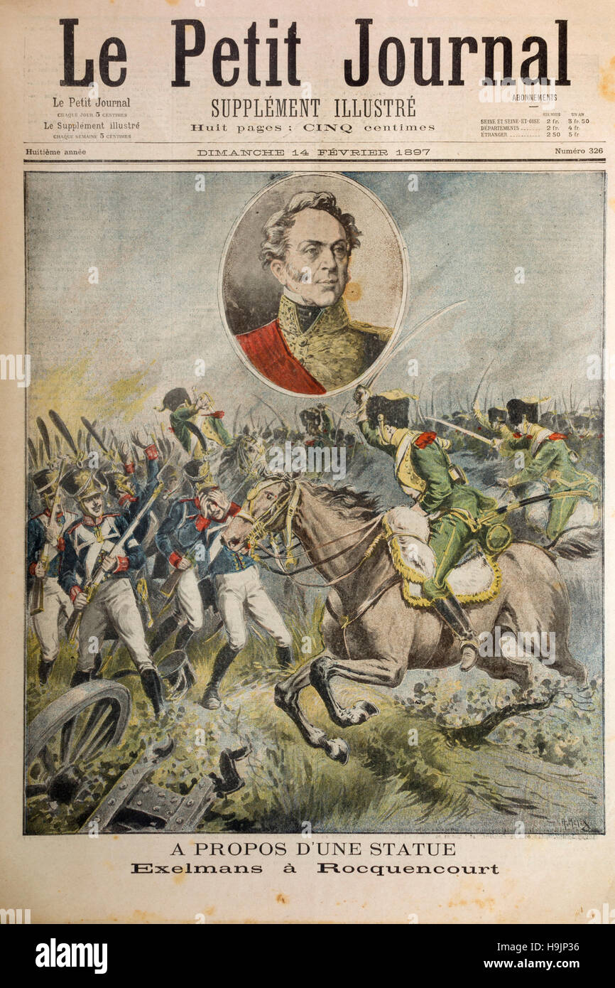 Le Petit Journal Ergänzung 1897: Nachrichten, die eine Statue von Exelmans, Marschall von Frankreich, war an Duc, Frankreich errichtet werden Stockfoto