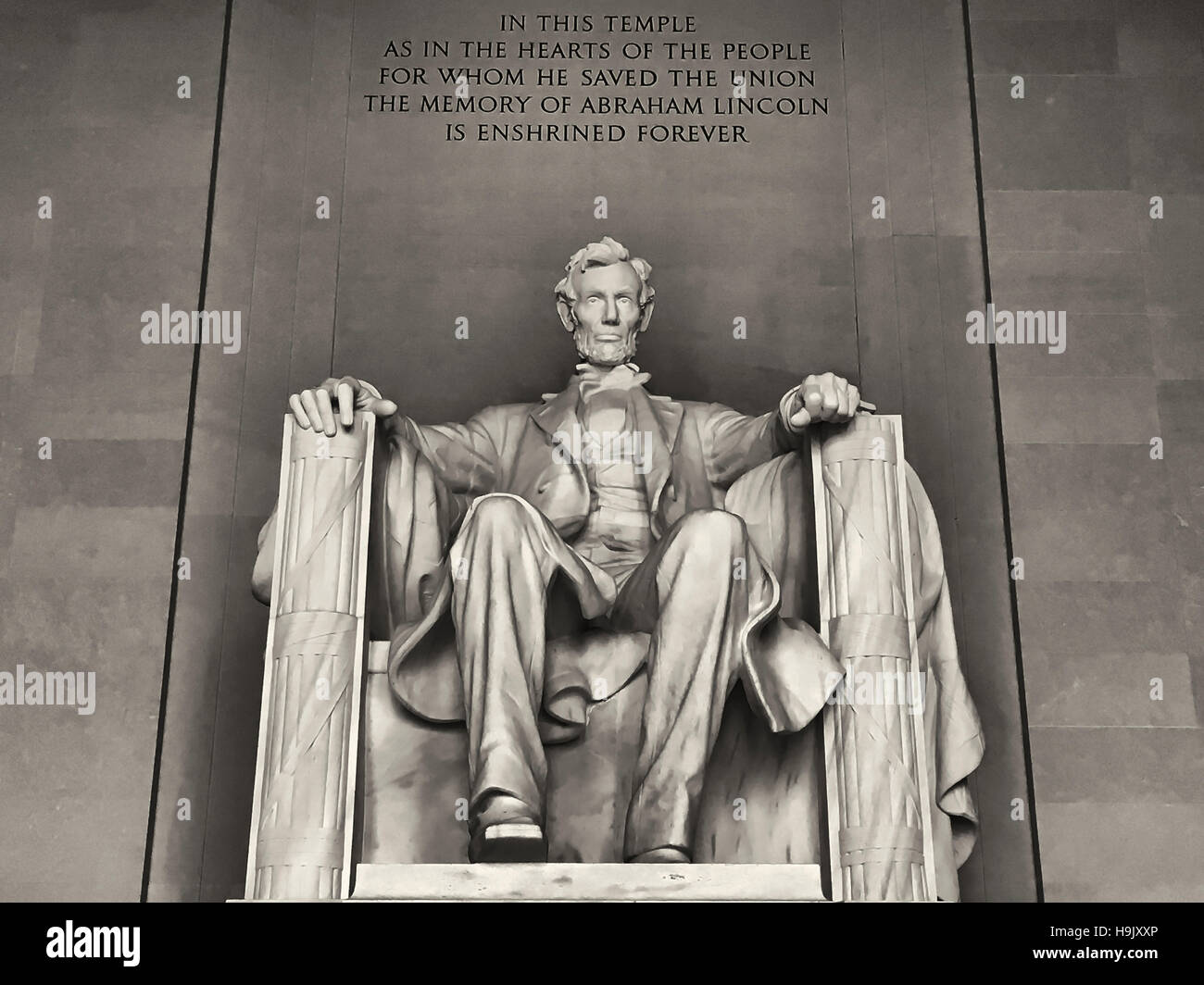 Abraham Lincoln Denkmal in Washington, DC Stockfoto