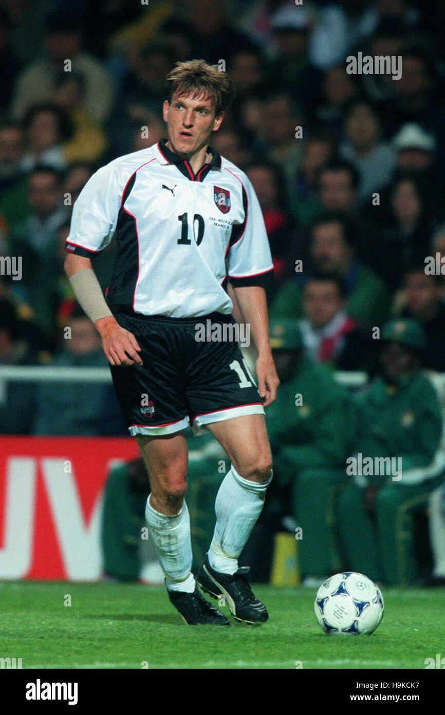ANDREAS HERZOG sterreich 11 Juni 1998 Stockfotografie Alamy