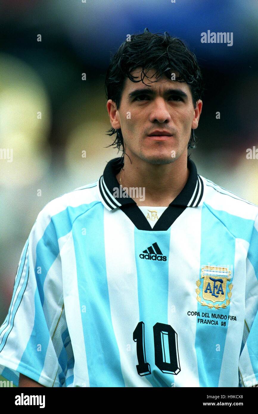 ARIEL ORTEGA Argentinien 14. Juni 1998 Stockfoto
