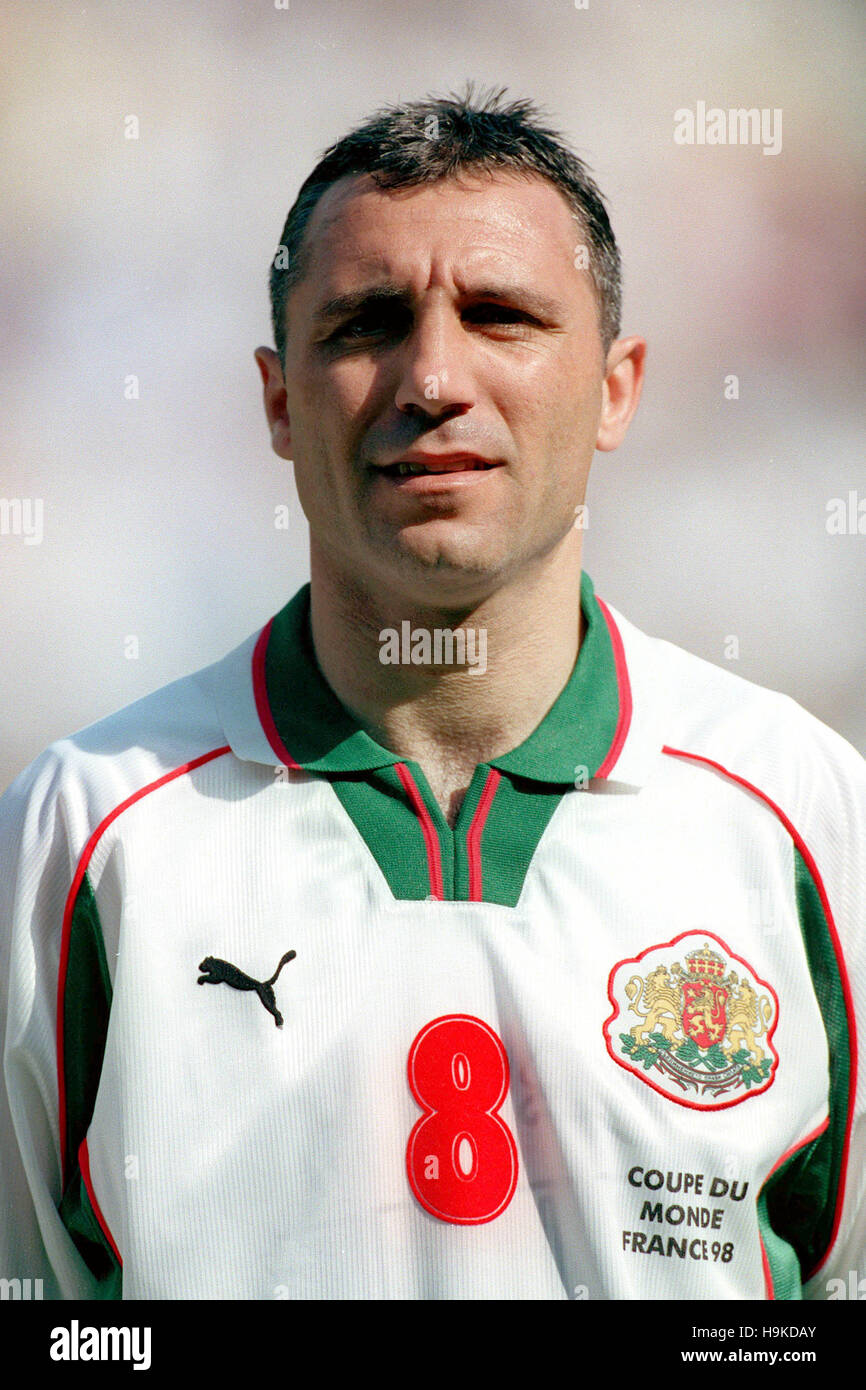 HRISTO STOITCHKOV Bulgarien 3. Juli 1998 Stockfoto