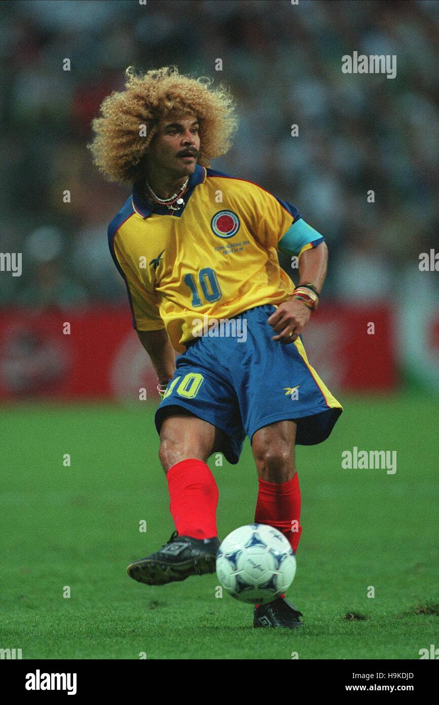 CARLOS VALDERRAMA Kolumbien & TAMPA BAY MUTINY 26. Juni 1998 Stockfoto