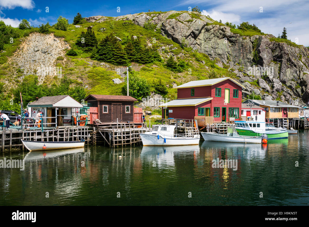 Das malerische Fischerdorf Dorf von Quidi Vidi in der Nähe von St. John's Neufundland und Labrador, Kanada. Stockfoto