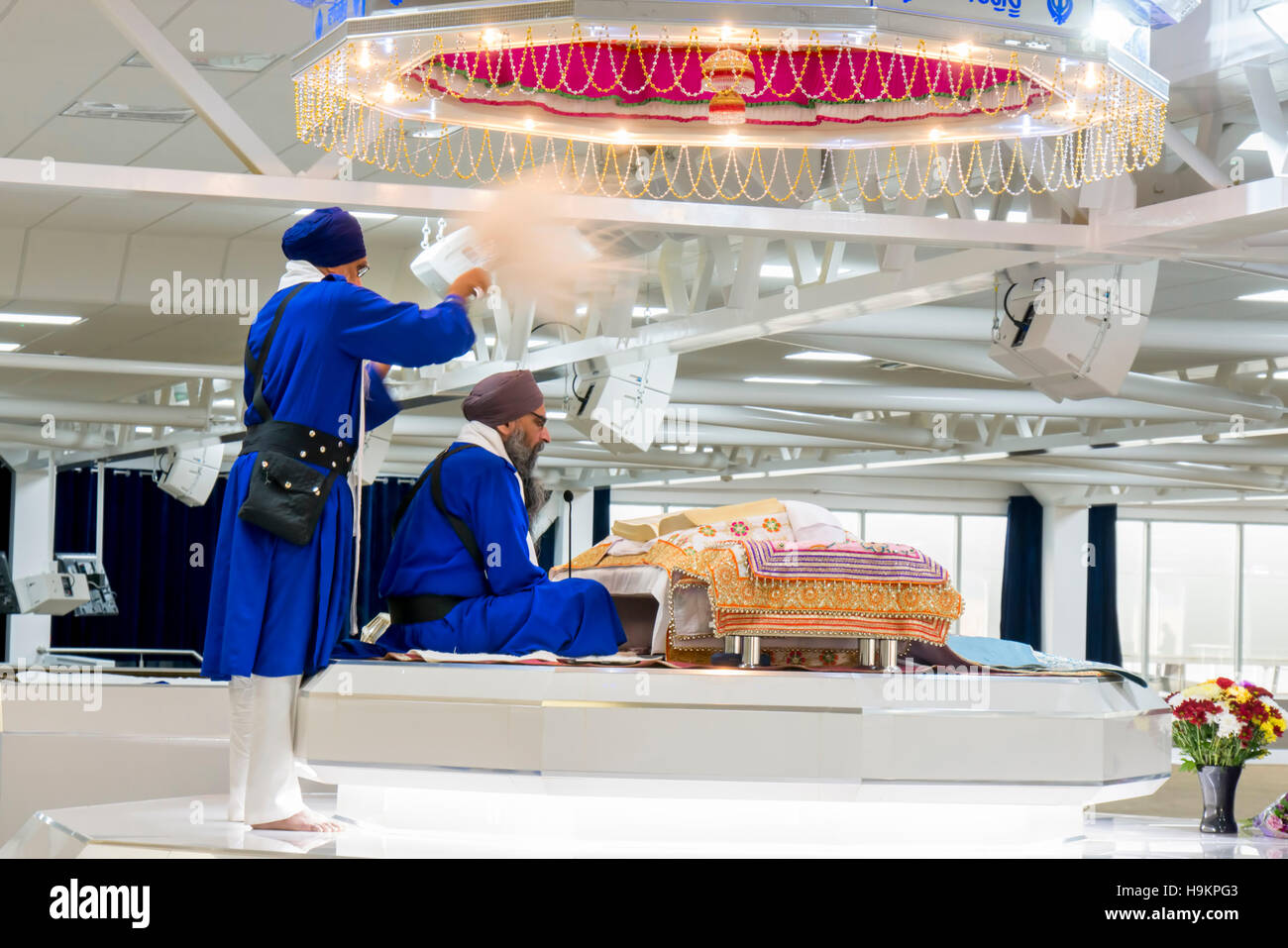 Sikh Priester Nihang Stockfoto