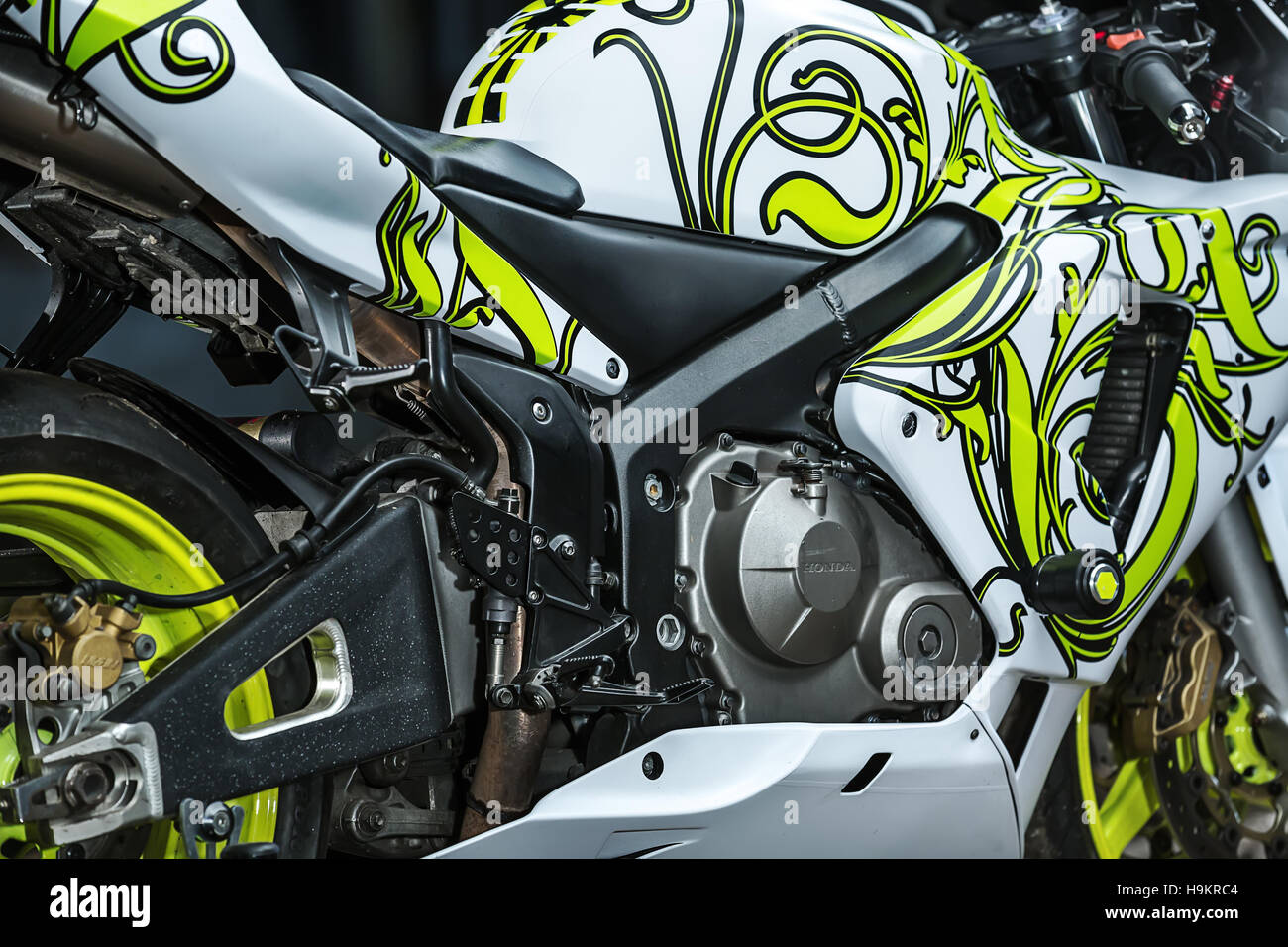 Honda Sport Motorrad tuning Stockfotografie - Alamy