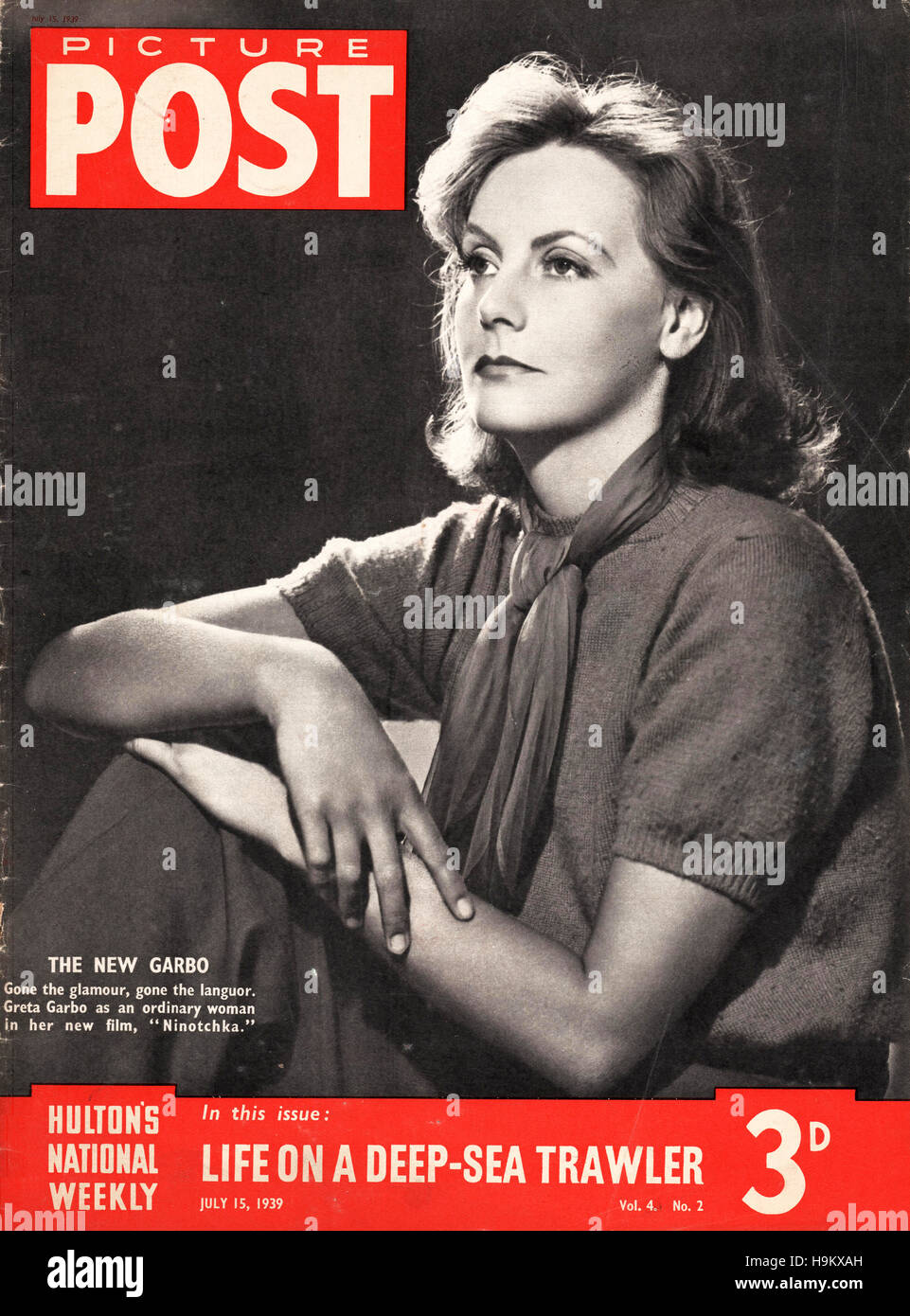 1939 Bild Post Greta Garbo in "Ninotchka" Stockfoto