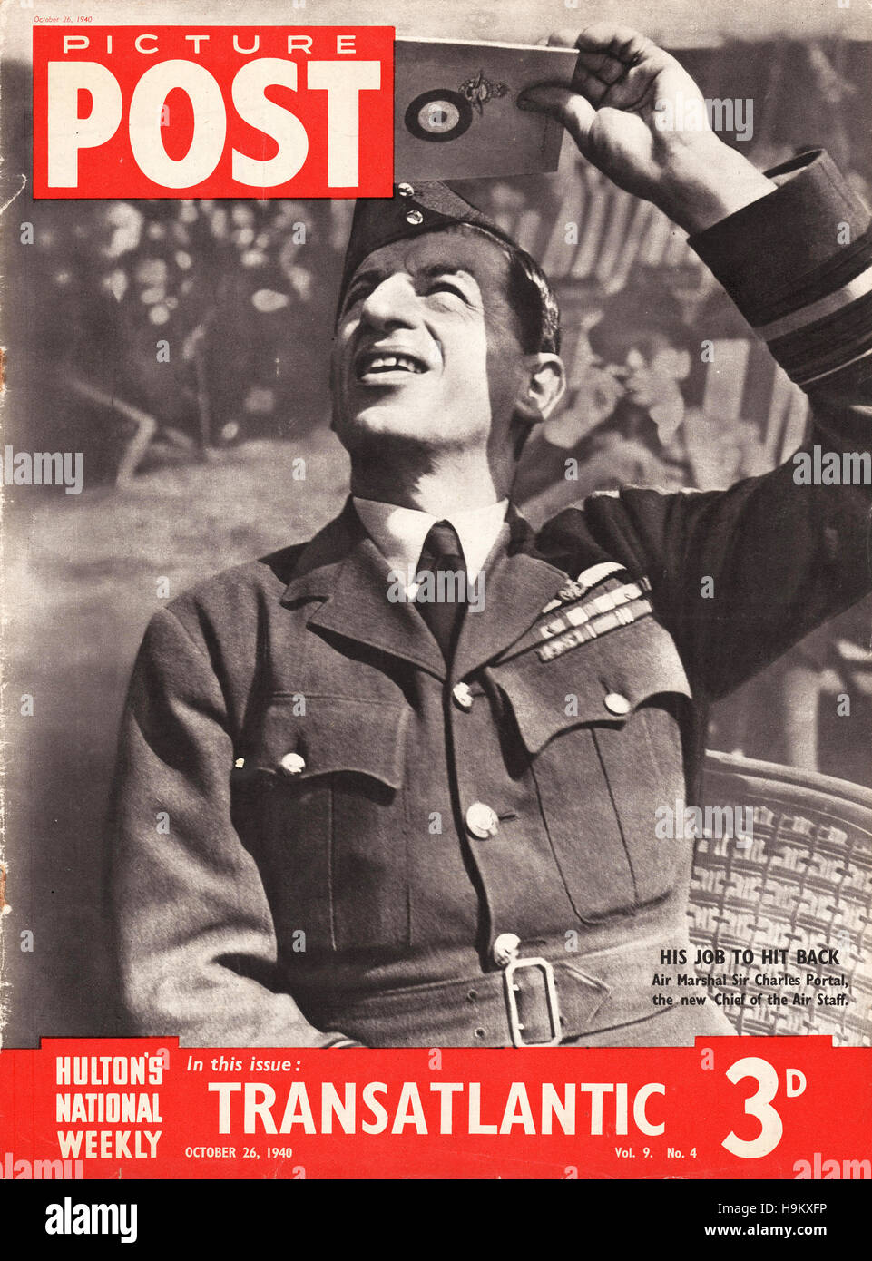 1940 Bild Post Air Marshal Sir Charles Portal, Chief of the Air Staff Stockfoto