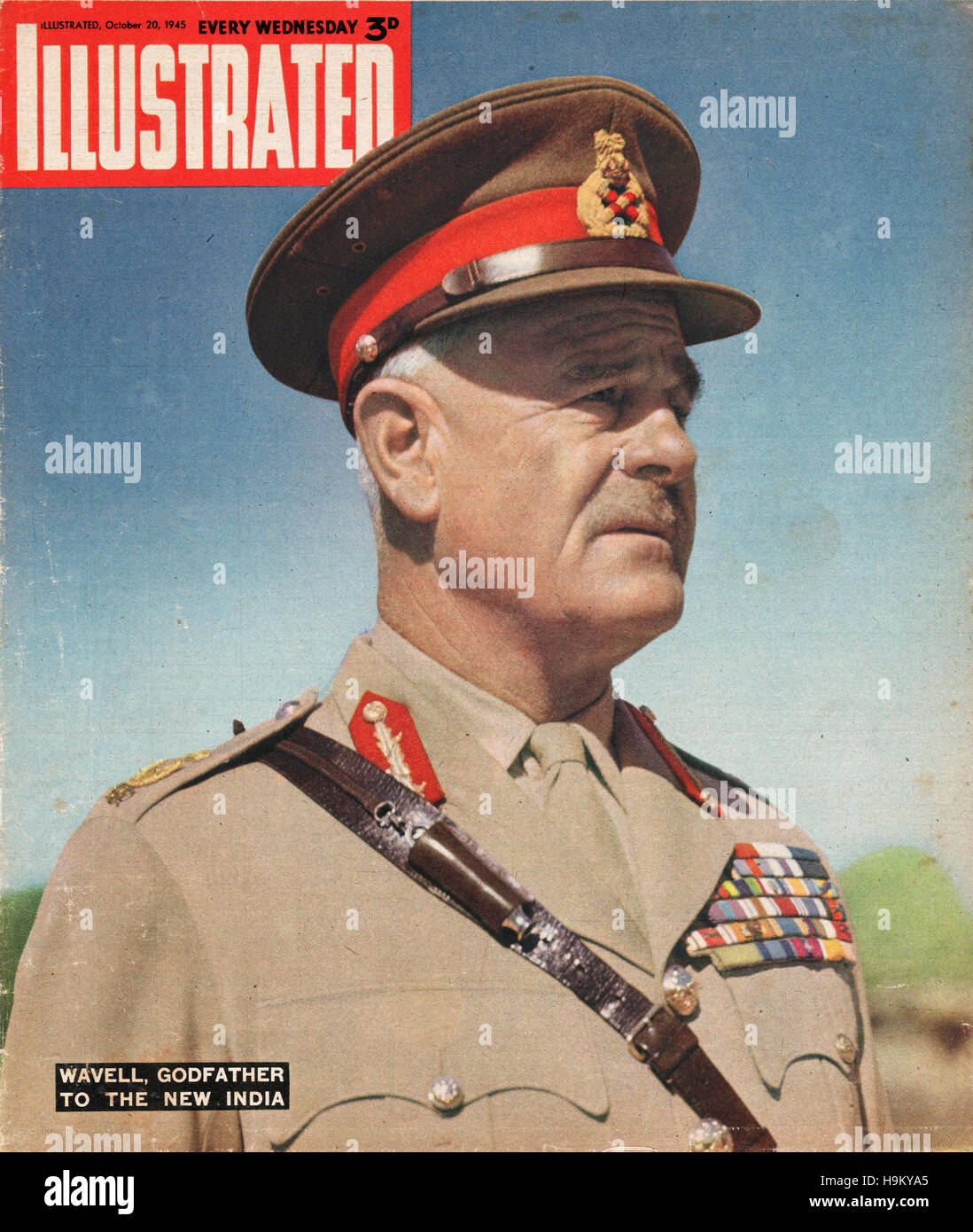 1945 illustriert Feldmarschall Archibald Wavell Stockfoto