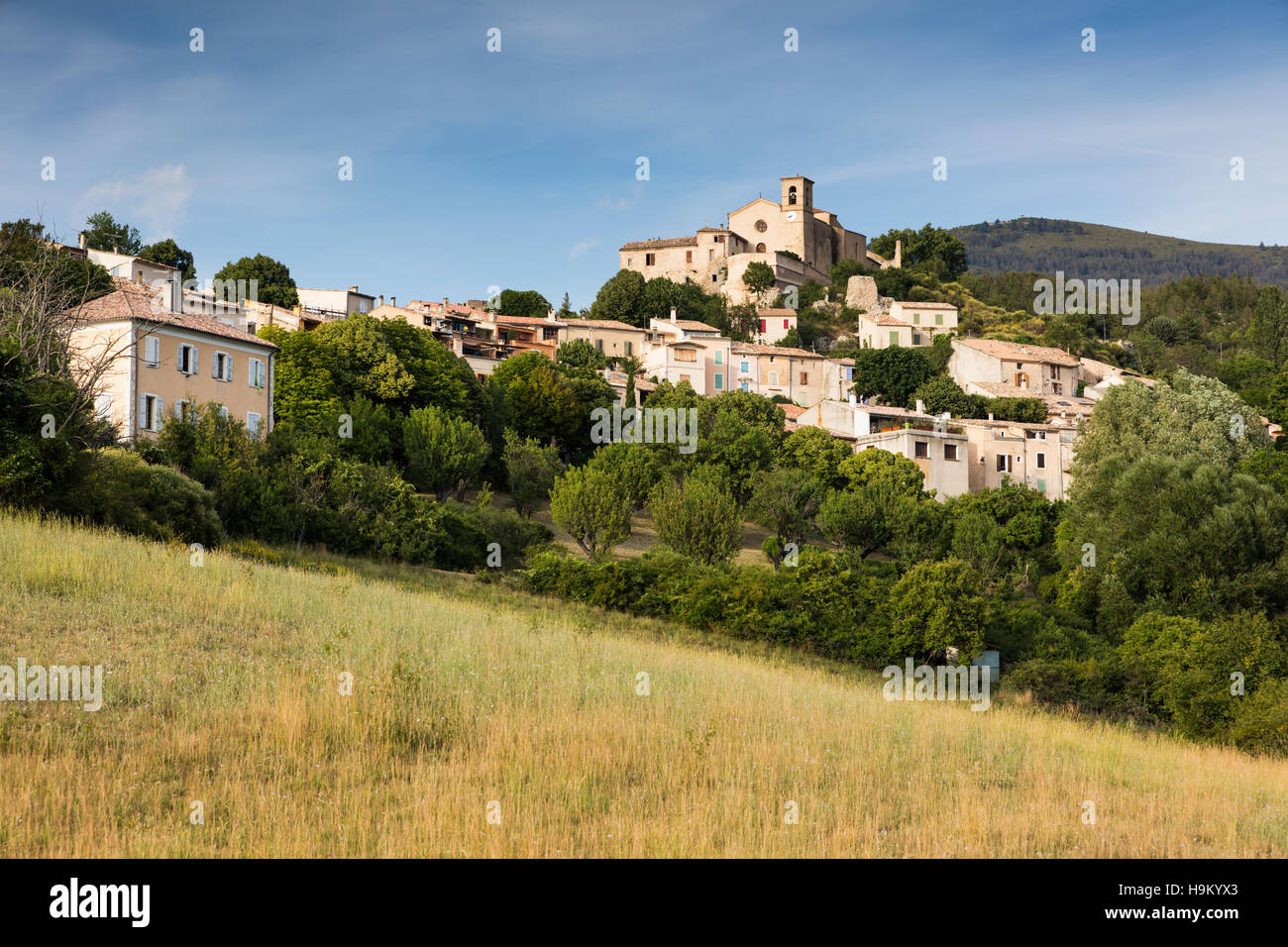 Saint Jurs, Gemeinde, Alpes-de-Haute-Provence, Provence-Alpes-Côte d ' Azur, Frankreich Stockfoto