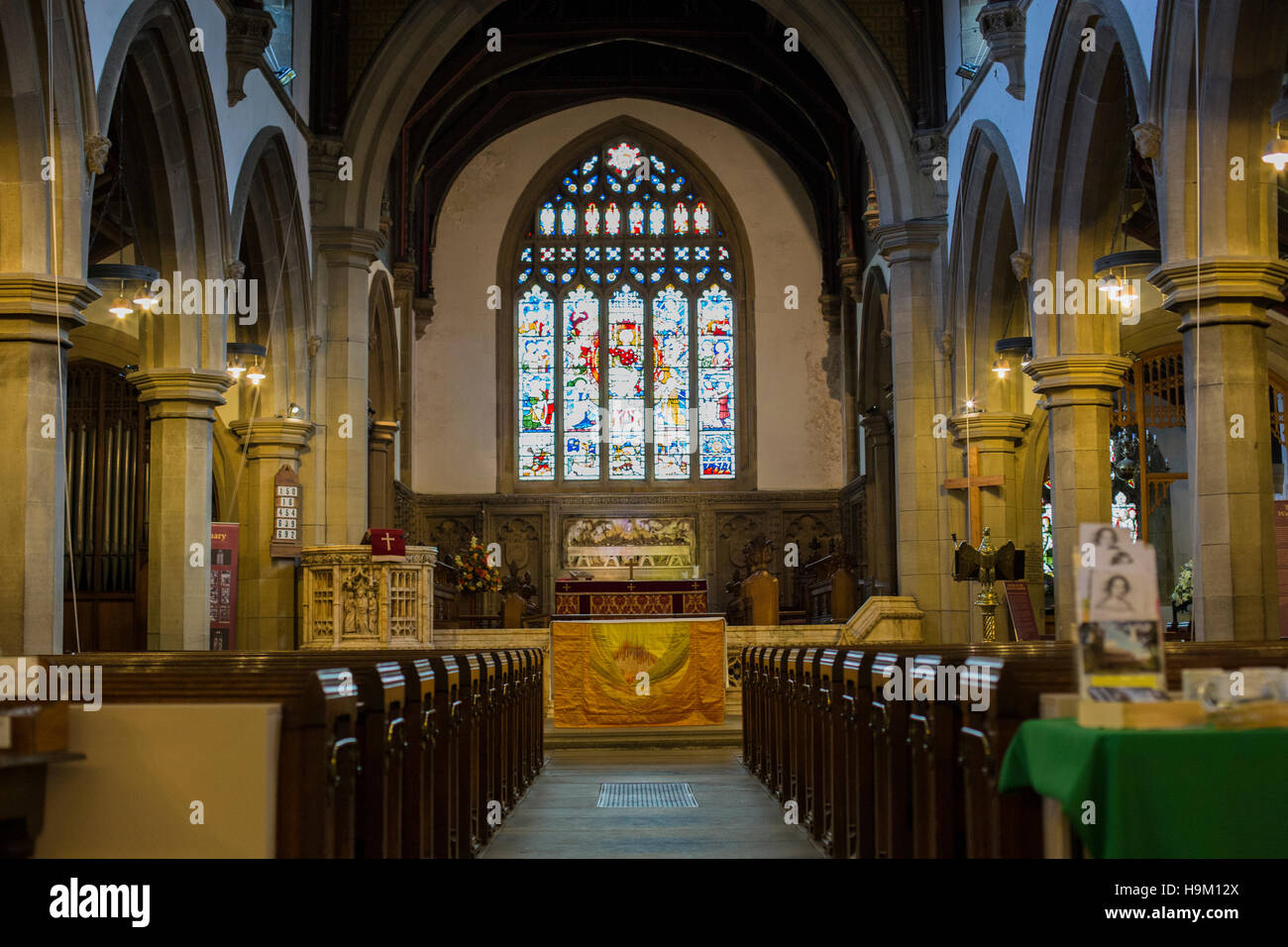 Haworth-Pfarrkirche. Stockfoto