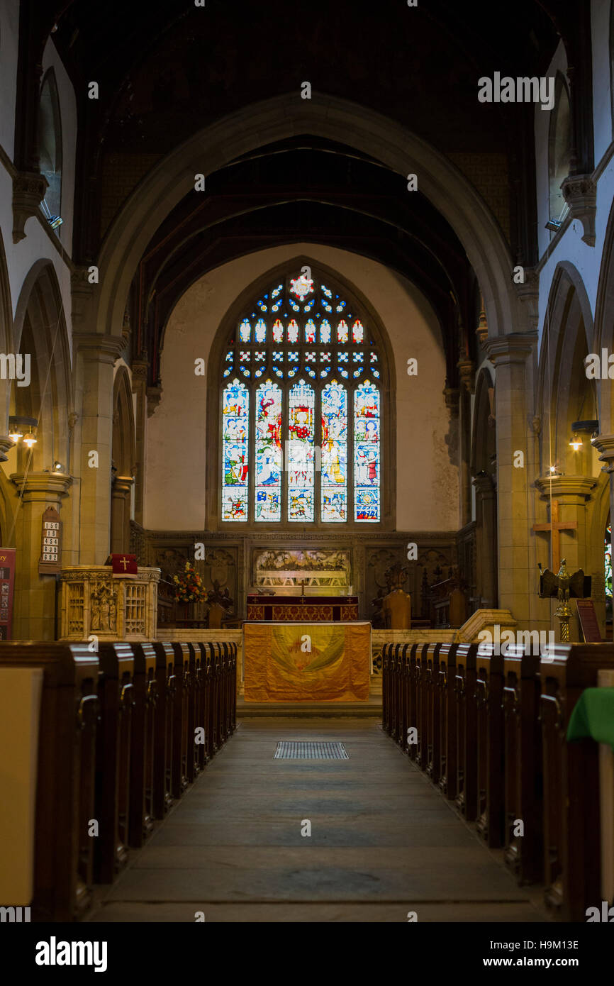 Haworth-Pfarrkirche. Stockfoto