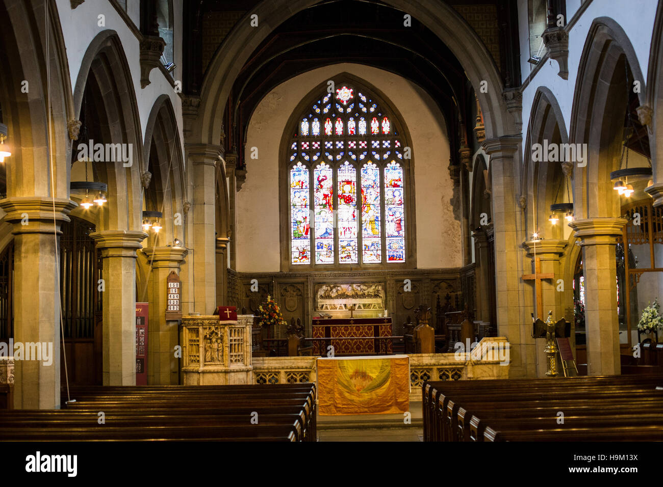 Haworth-Pfarrkirche. Stockfoto