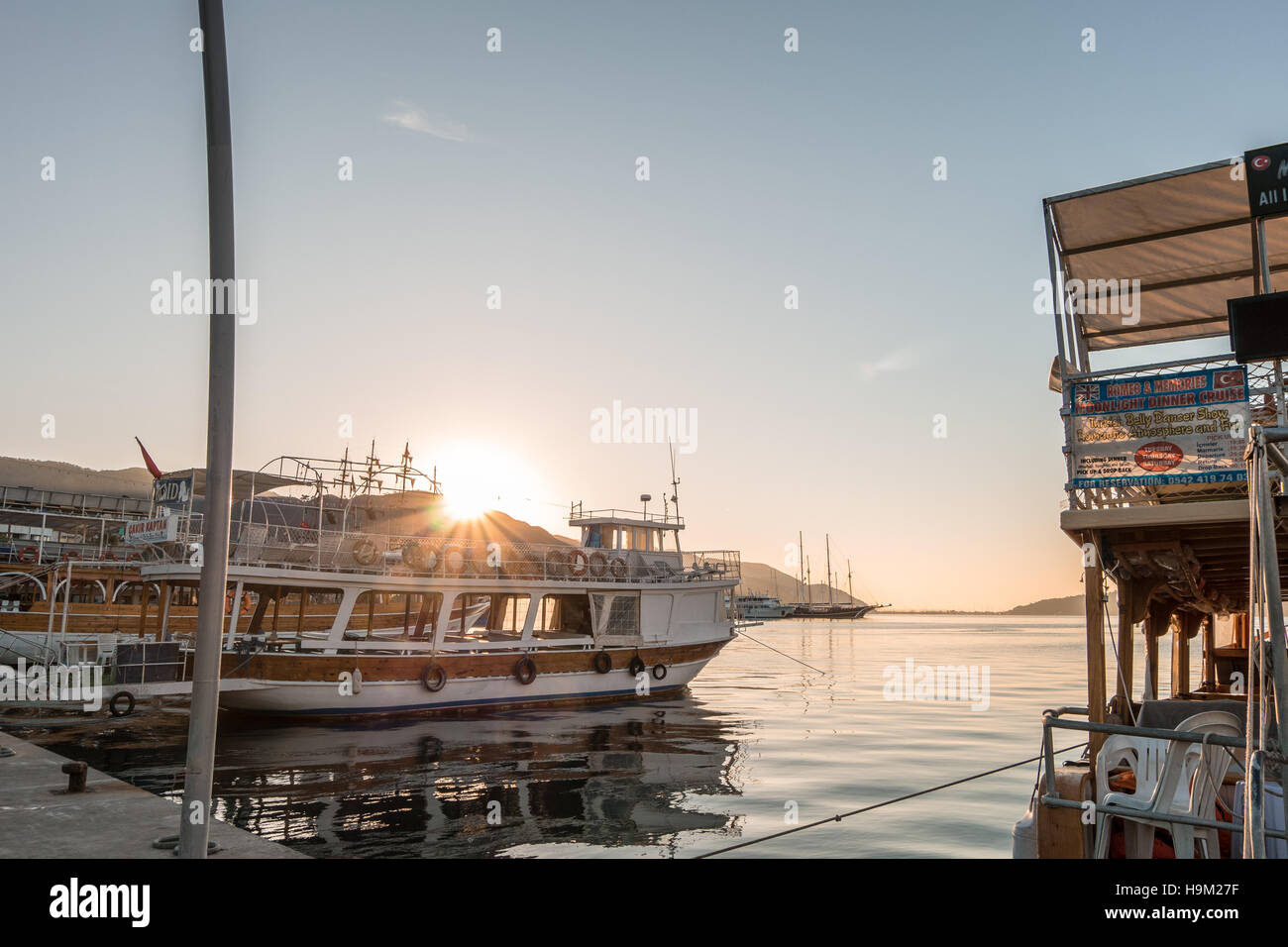 Marmaris - 16. Oktober 2016: Sonnenaufgang am Morgen in Marmaris, Türkei Stockfoto