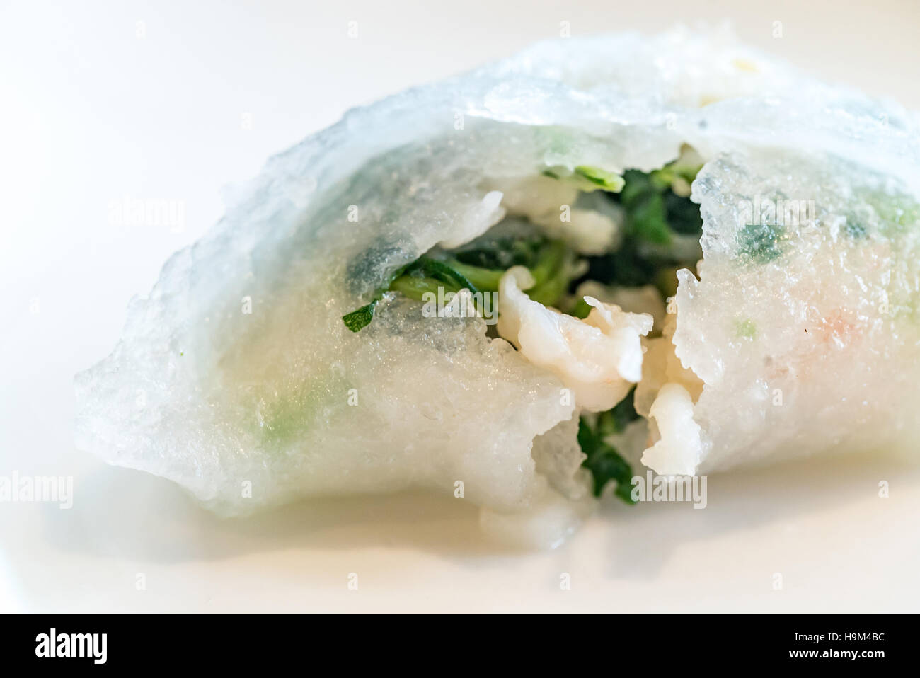 Chinesische dim Sum Hagao - gedämpfte chinesische Groumet Küche Stockfoto