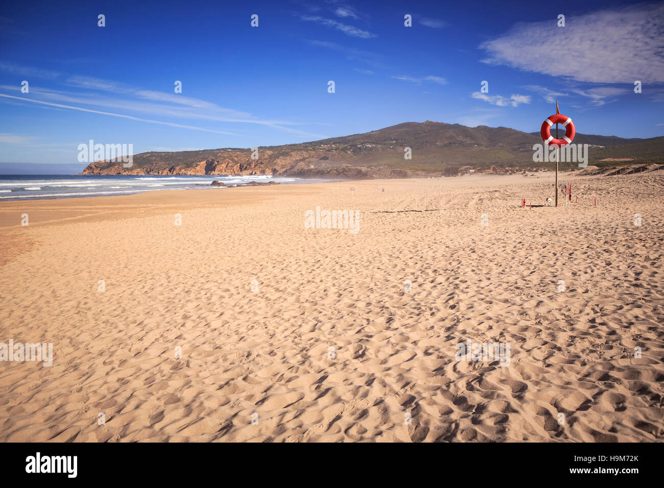 Portugal, der Praia Grande do Guincho Strand Stockfoto