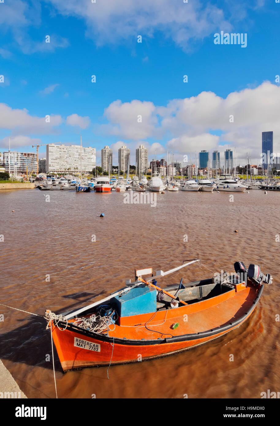 Uruguay, Montevideo, kleinen Hafen in Buceo Nachbarschaft. Stockfoto